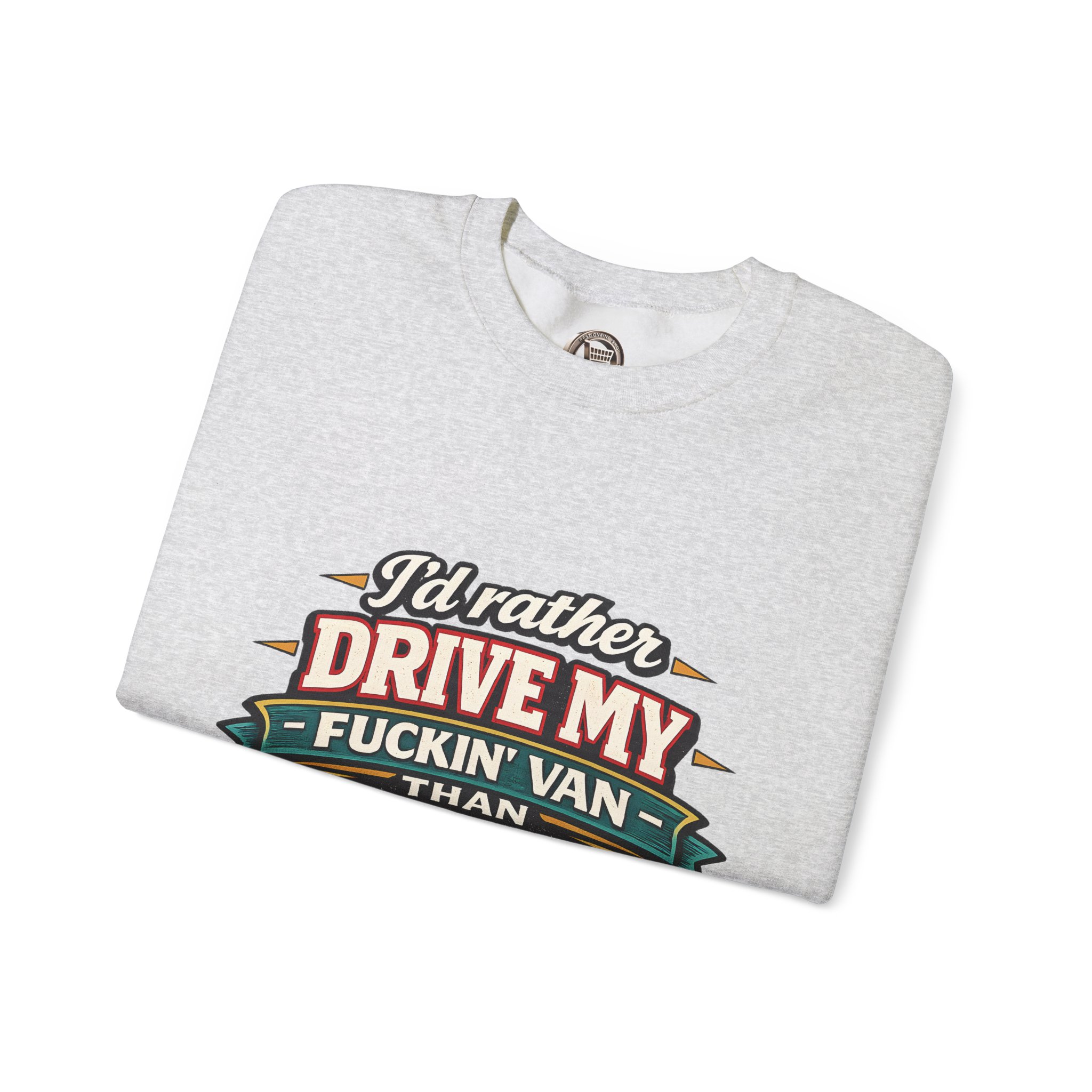 16676967396407073797_2048-1.jpeg Unisex Heavy Blend™ Crewneck Sweatshirt — "I´d Rather Drive My Fucking Van" Design F**K-Line