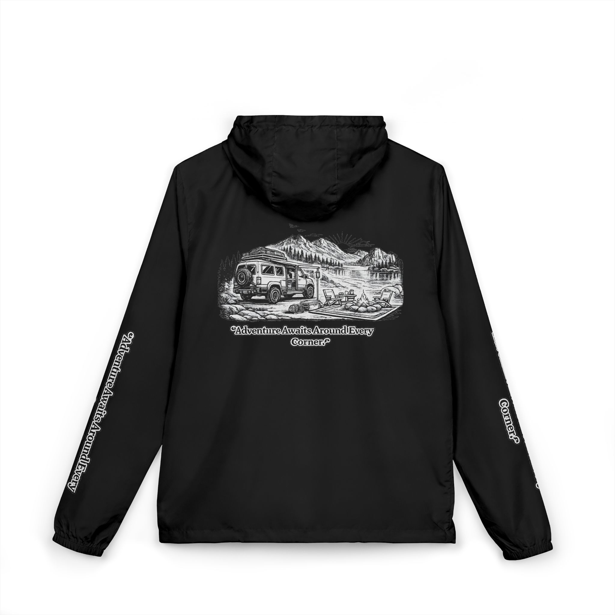 16683499934646968909_2048-2.jpeg Unisex Full-Zip Windbreaker Jacket — "Adventure Awaits" (Design "Minimal-Line")