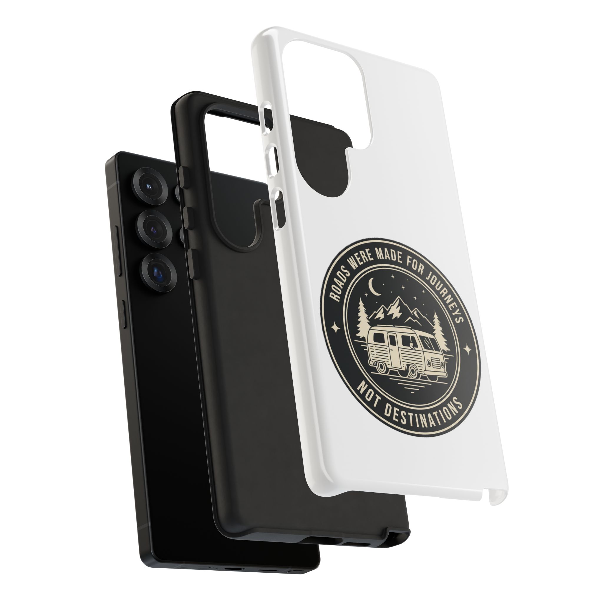 Phone Case — "ROAD WHERE MADE FOR JOURNEYS-NOT DESTINATIONS" Camper Van Design