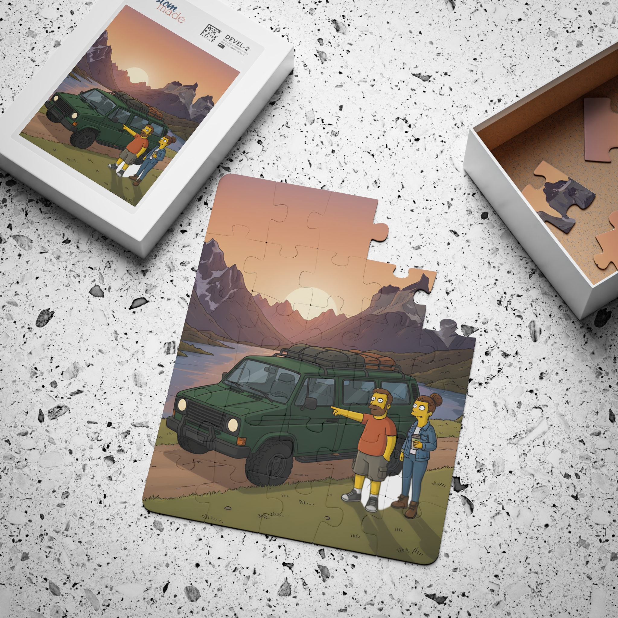 Kids' 30‑Piece Camping Puzzle — Outdoor Sunset Adventure Scene