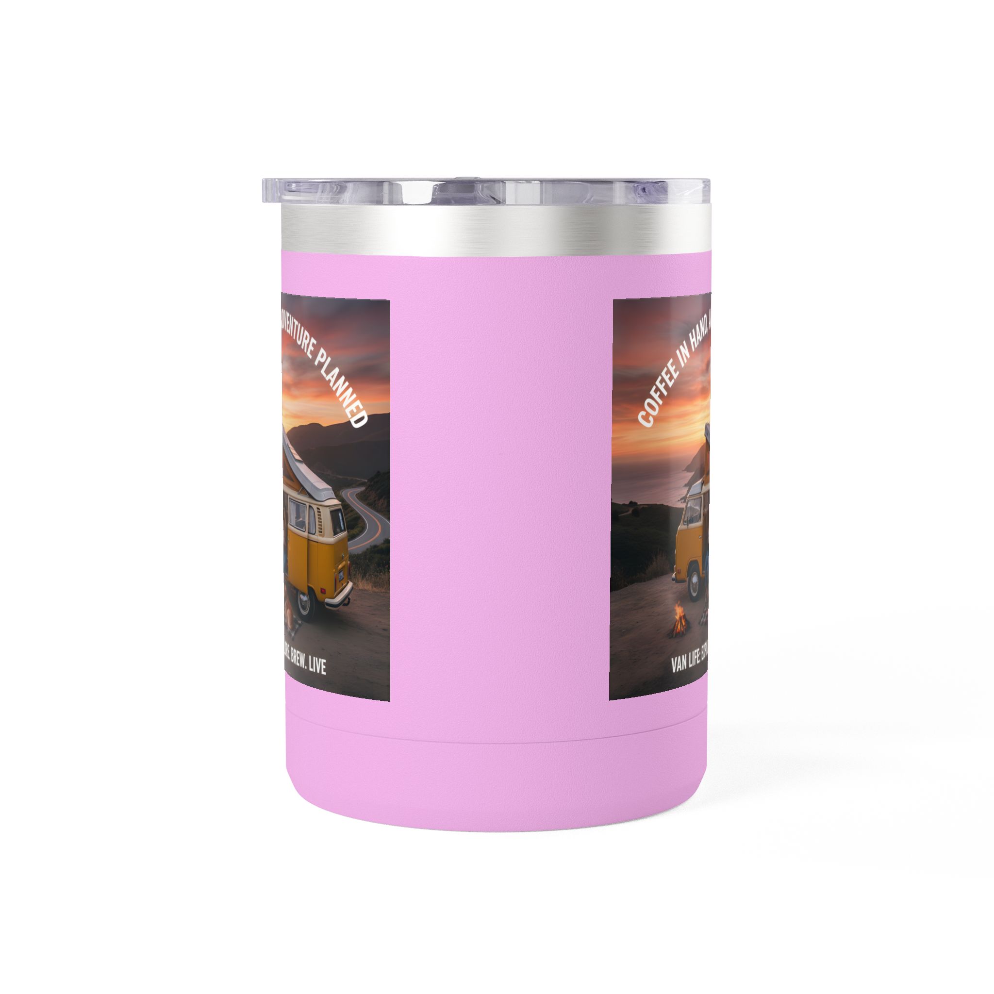 Coffee Mug Tumbler, 15oz — "Coffee in Hand, Adventure Planned"
