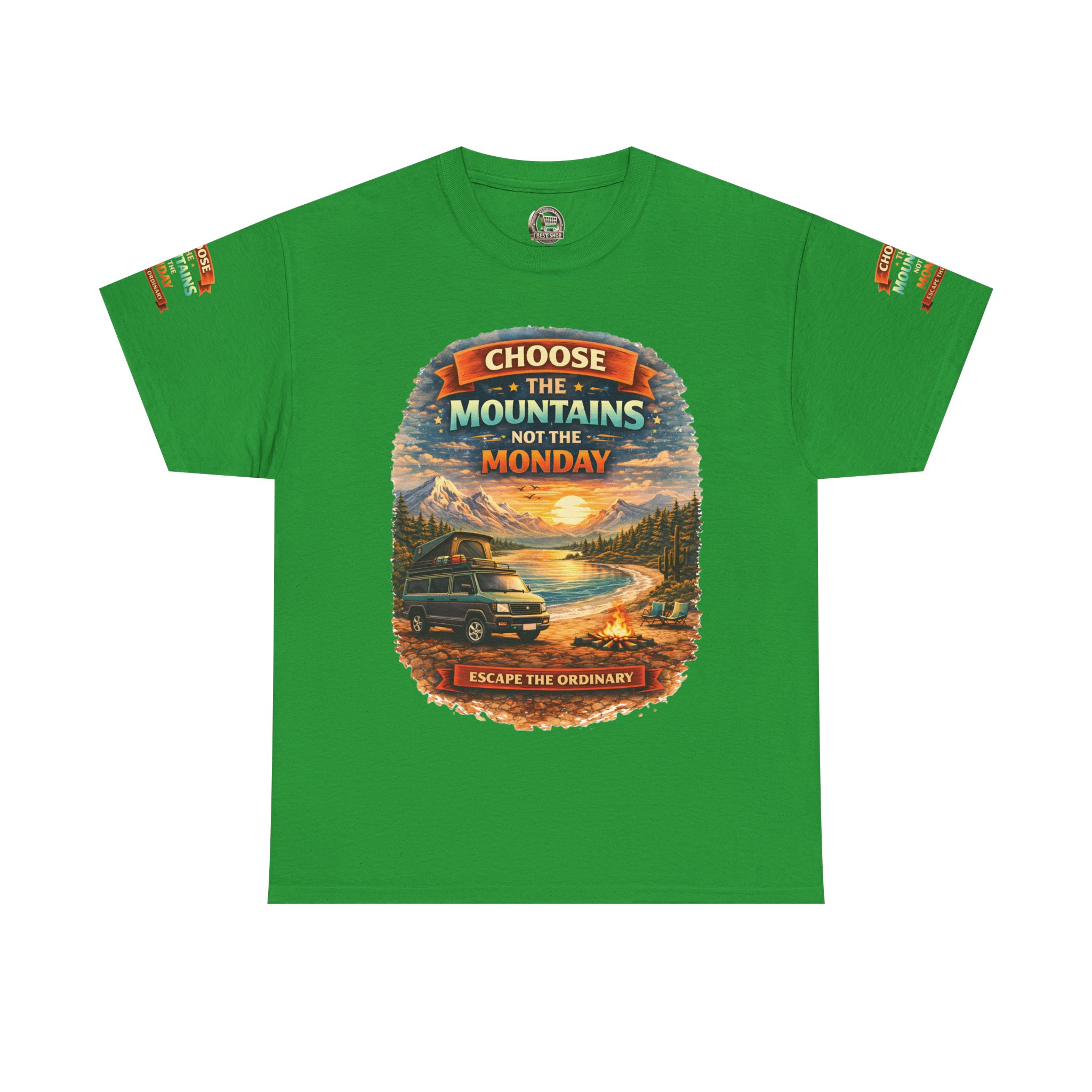 16701657737087764182_2048.jpeg Unisex Heavy Cotton Tee — "Choose The Mountens" Design Scenic-Line