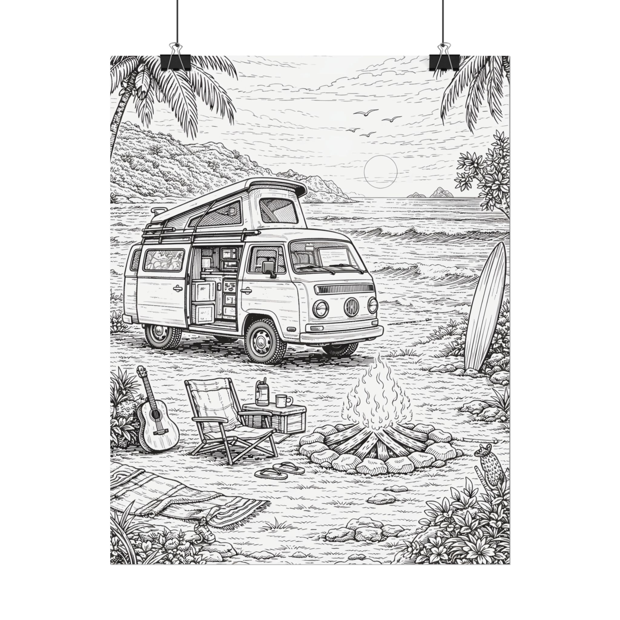 16707225657678645033_2048-1.jpeg Campervan Poster — Vintage RV Camping Landscape Wall Art