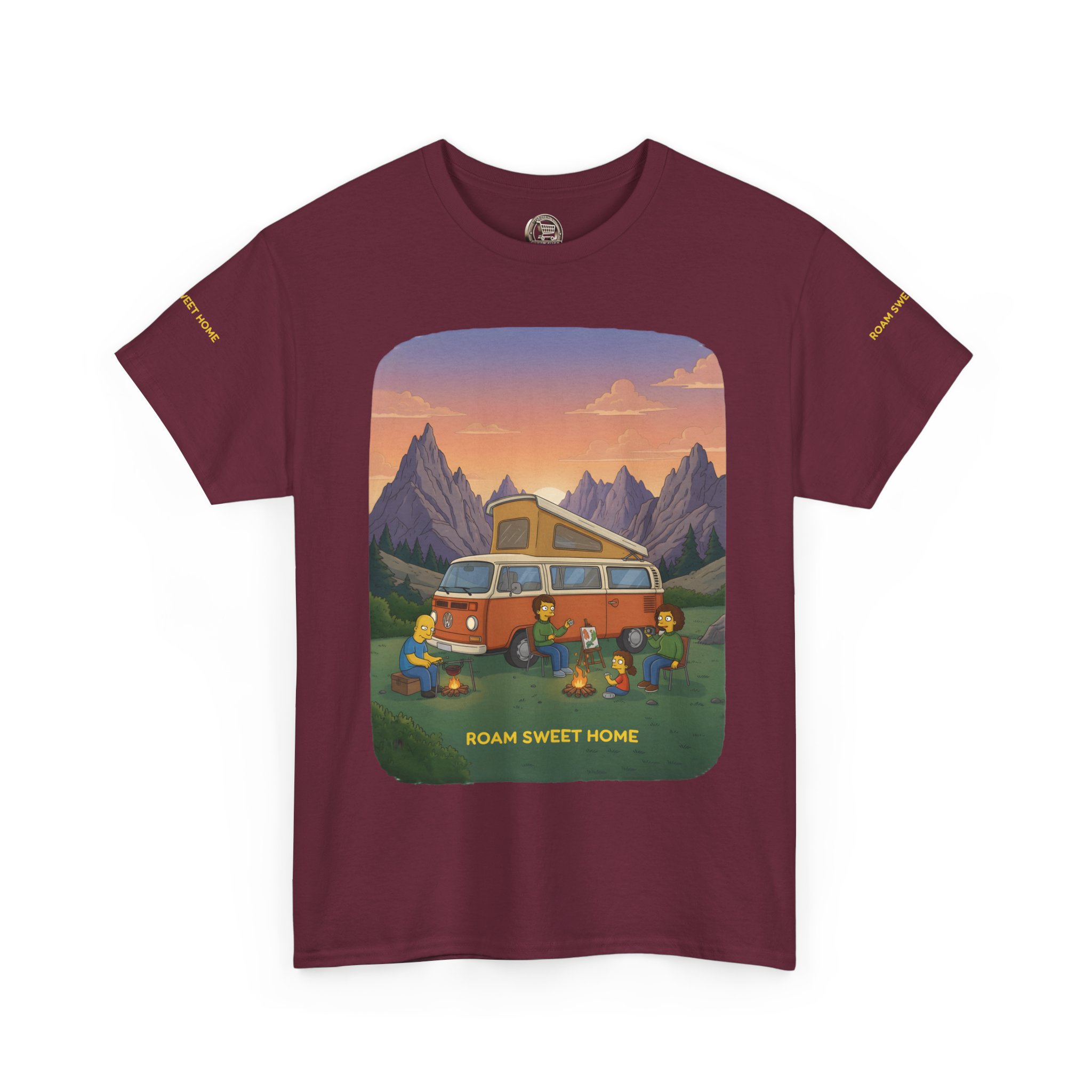 Unisex Heavy Cotton Tee — "Roam Sweet Home" Design Sitcom-Line