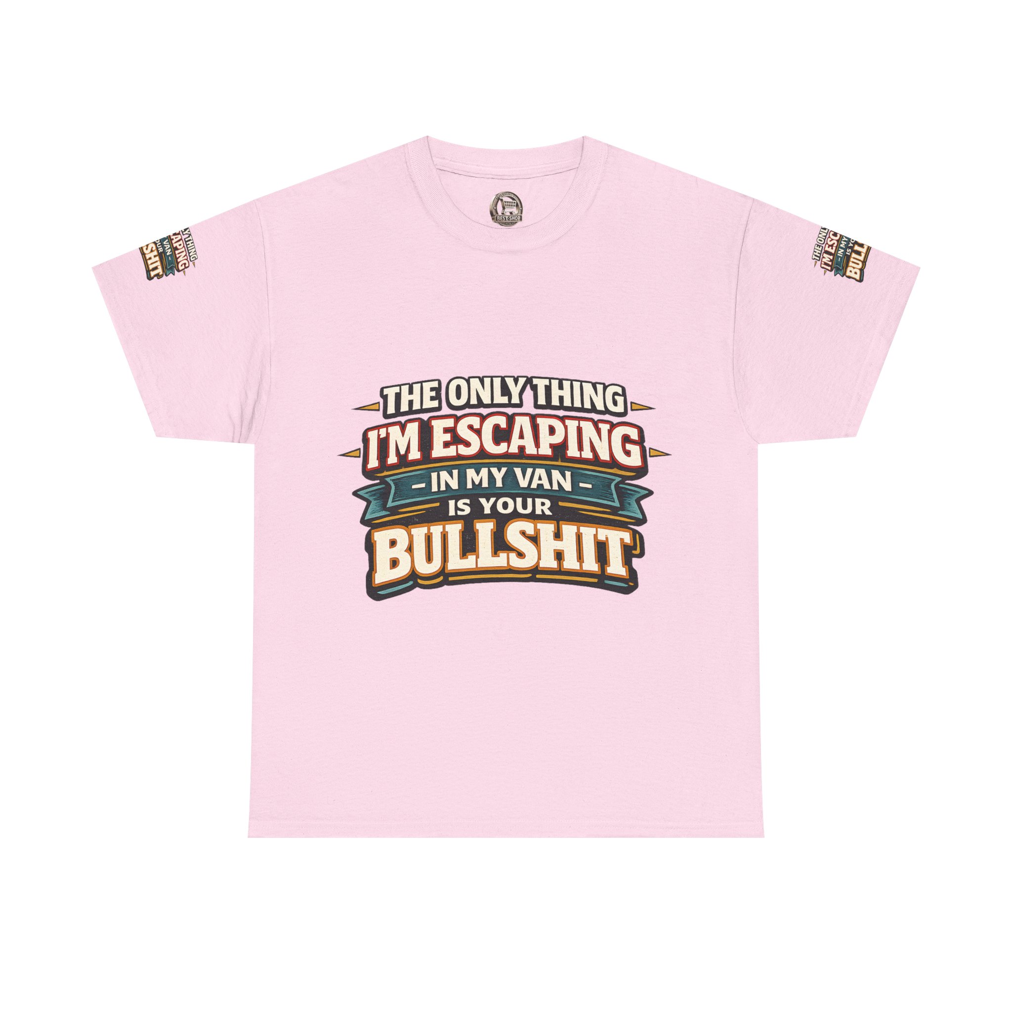 Unisex Heavy Cotton Tee — "The Only Thing I´m Escaping" Design F**K-Line