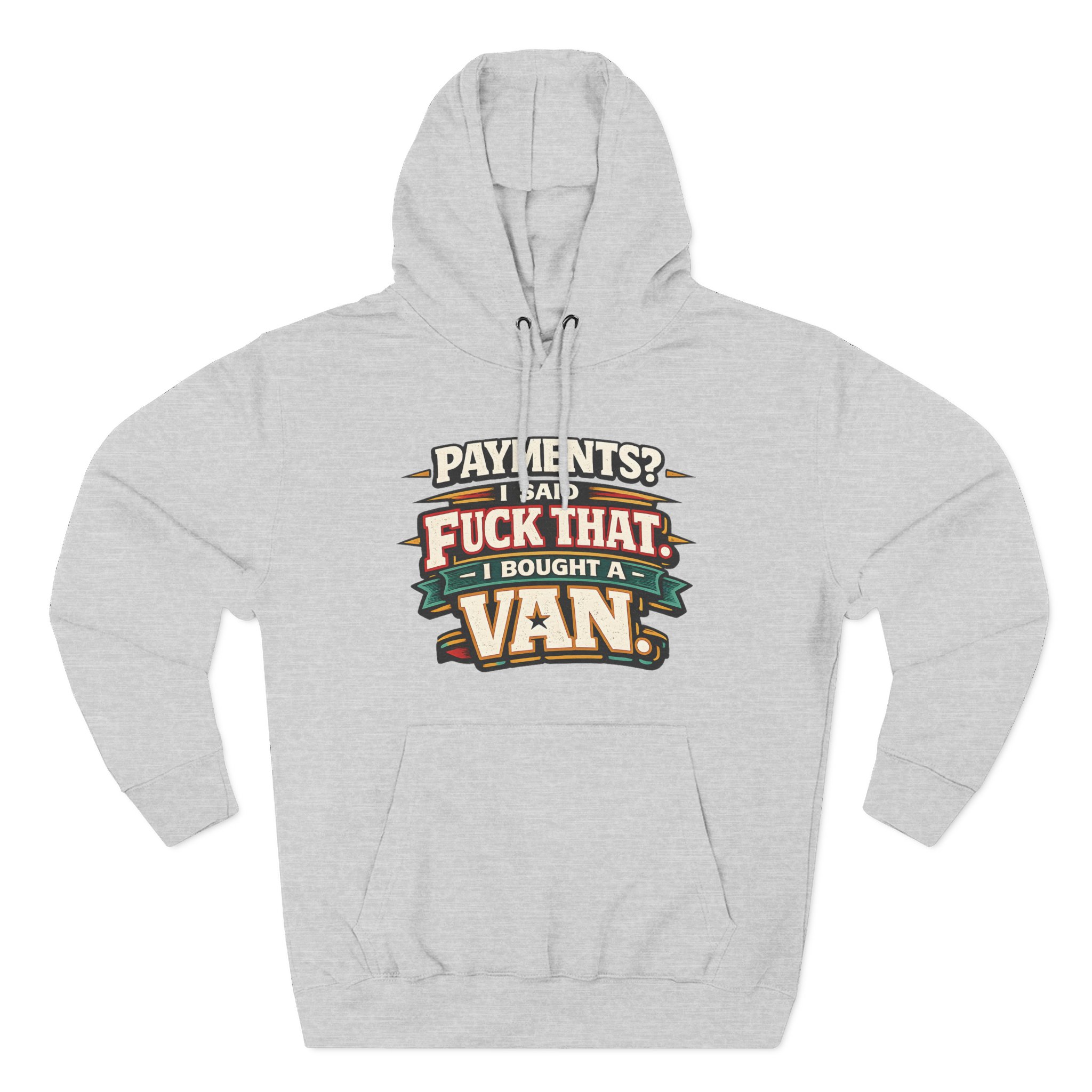 16715827977536373334_2048.jpeg Three-Panel Fleece Hoodie - "Payments?I Said" Design F**K-Line