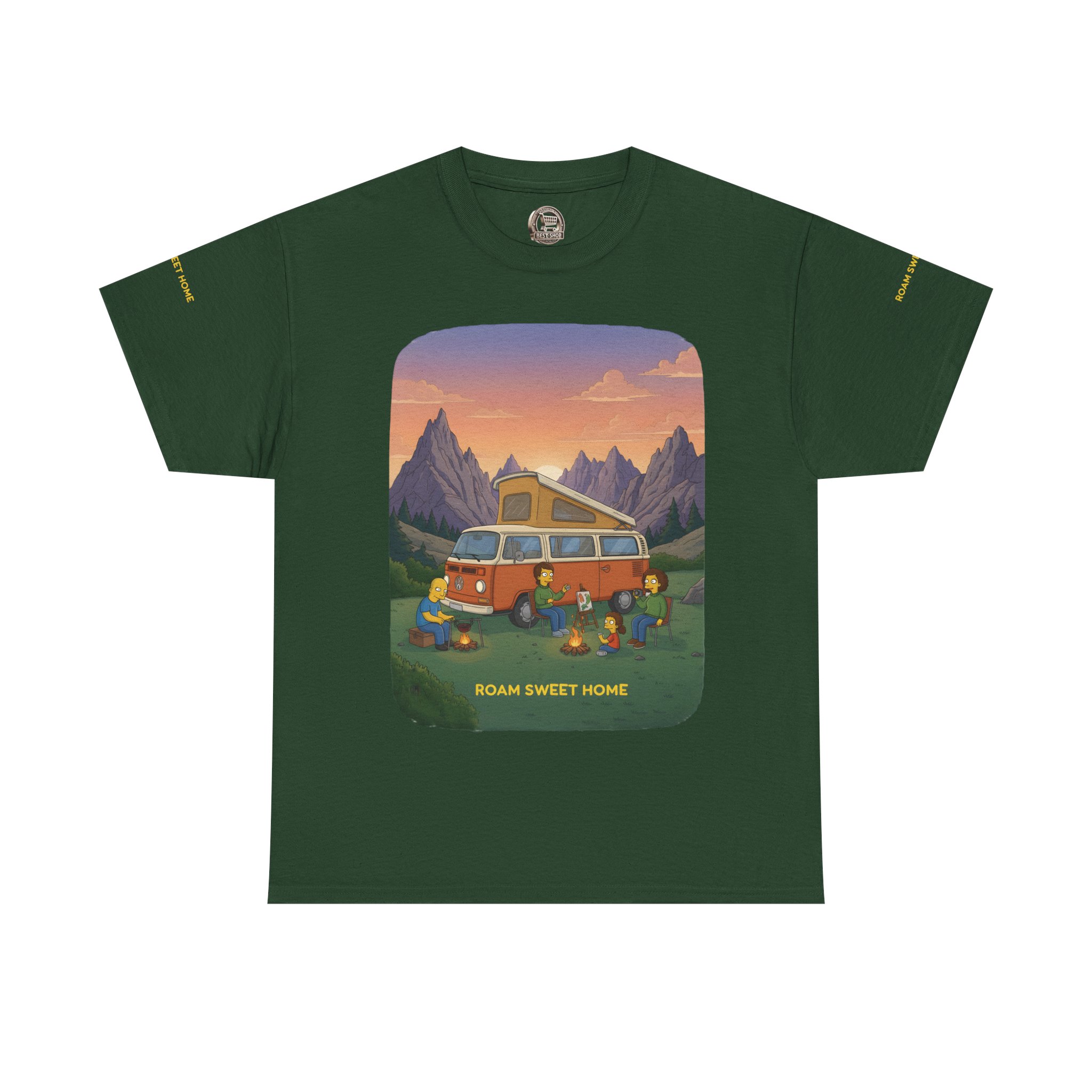 Unisex Heavy Cotton Tee — "Roam Sweet Home" Design Sitcom-Line