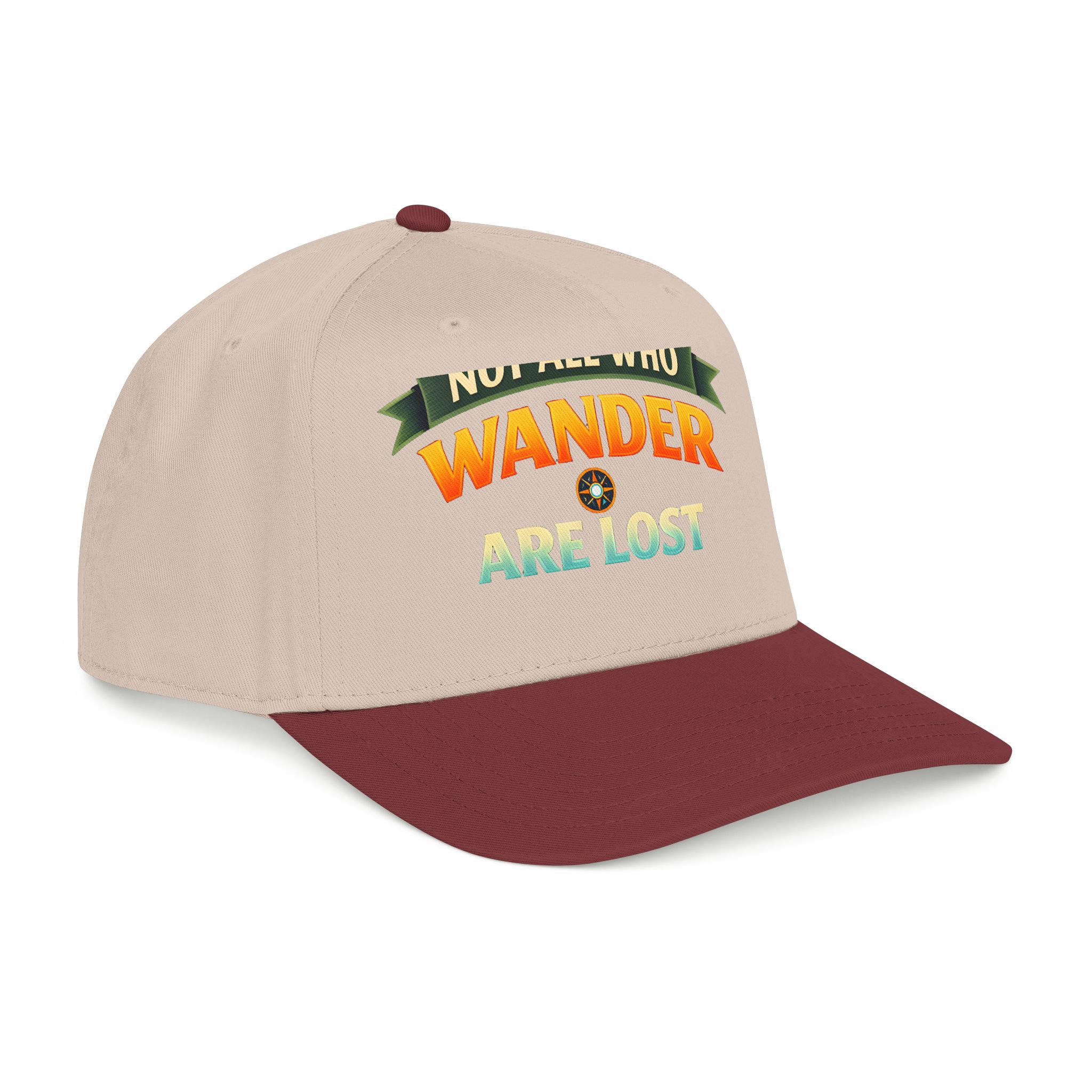 Baseball Cap - "Not All Who Wander Are Lost" Design Scenic-Line