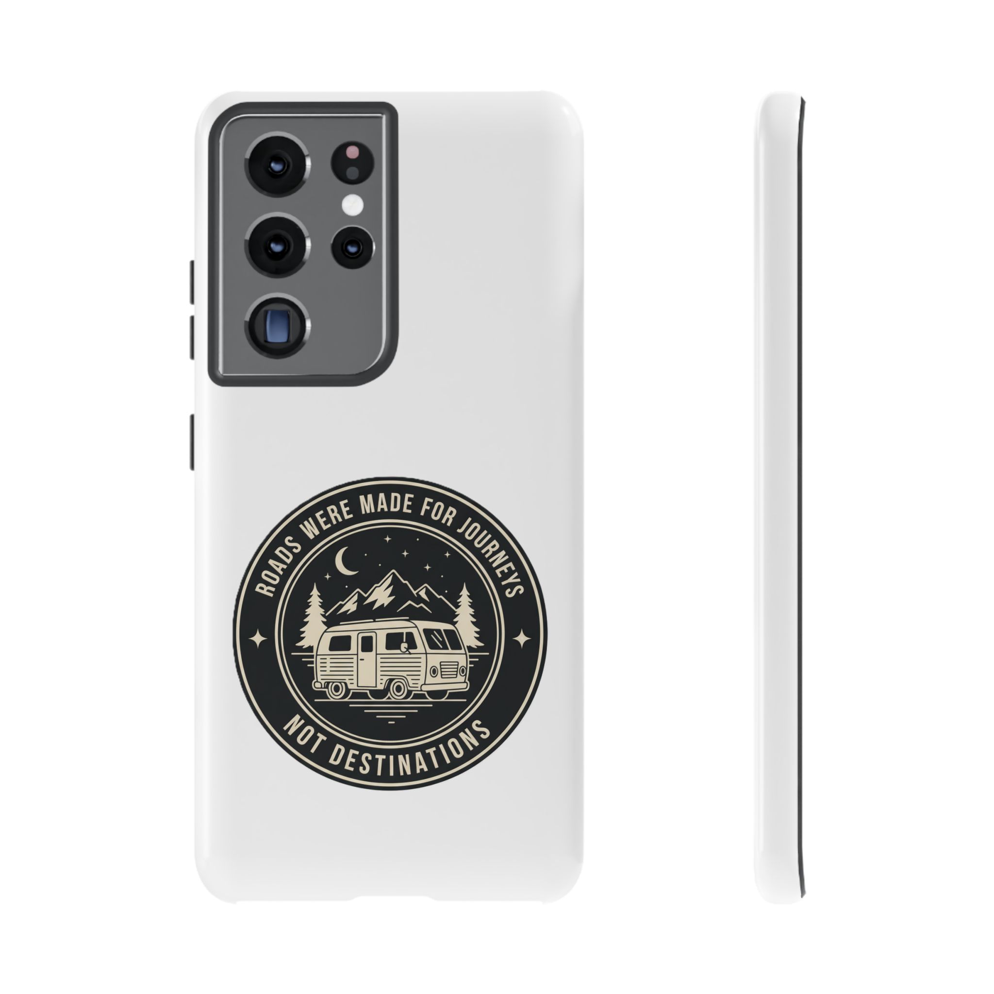 Phone Case — "ROAD WHERE MADE FOR JOURNEYS-NOT DESTINATIONS" Camper Van Design
