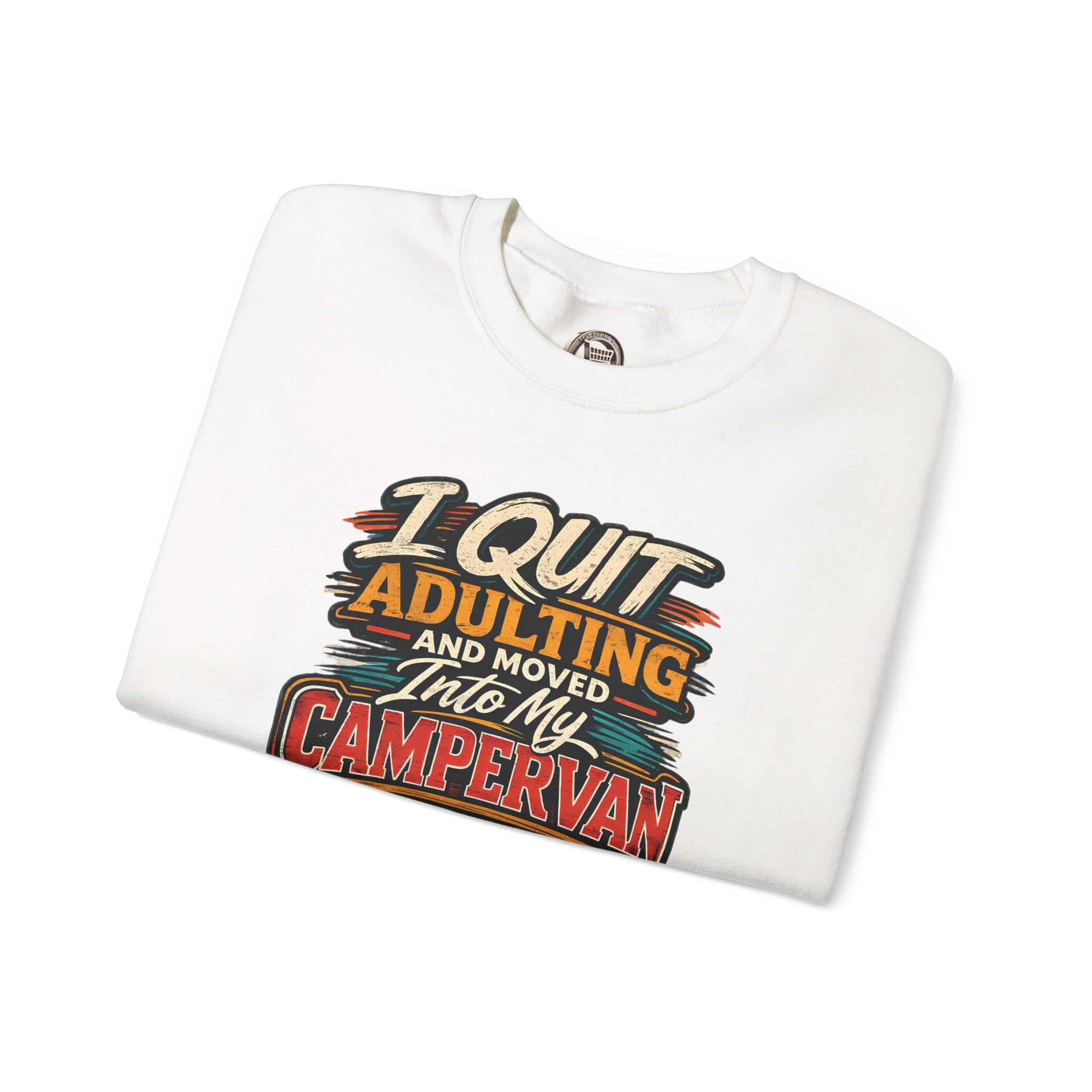 16747470457261795244_2048.jpeg Unisex Heavy Blend™ Crewneck Sweatshirt — "I Quit Adulting" Design F**K-Line