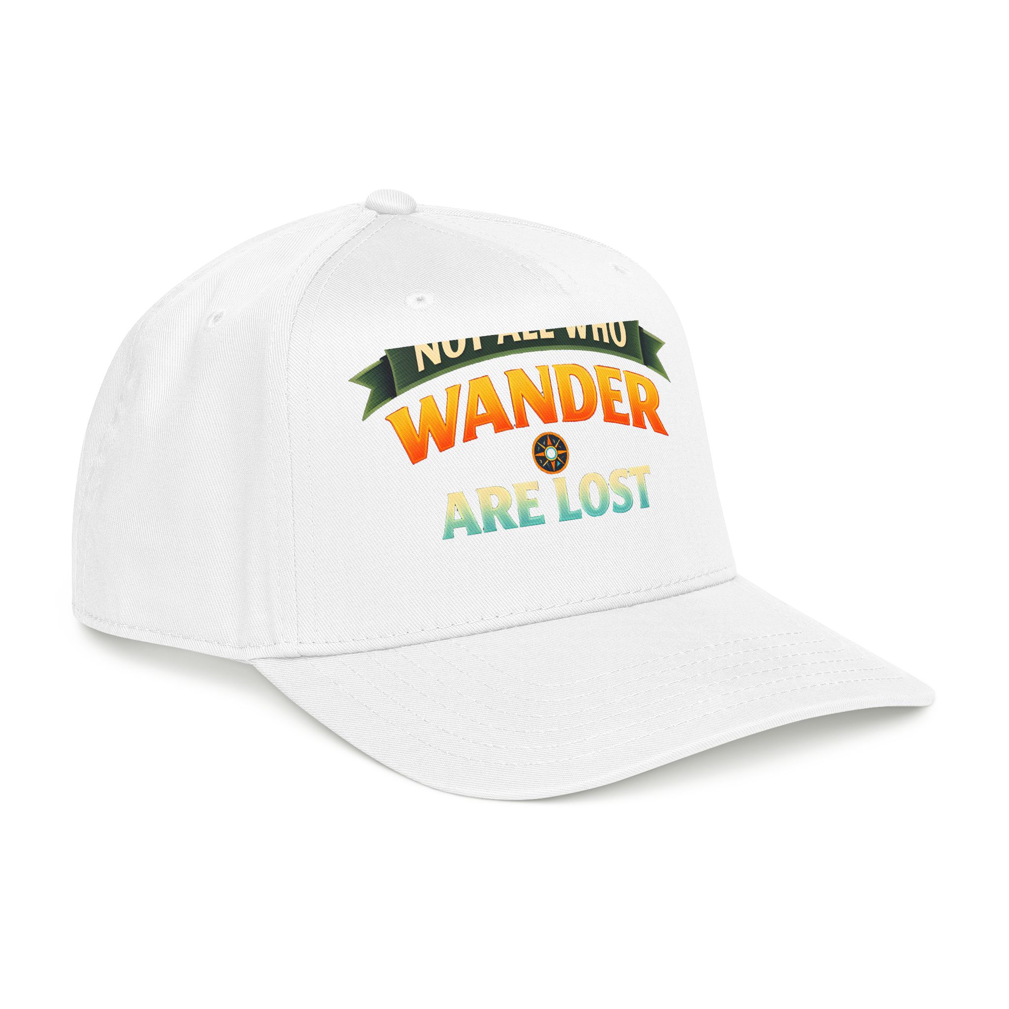 Baseball Cap - "Not All Who Wander Are Lost" Design Scenic-Line