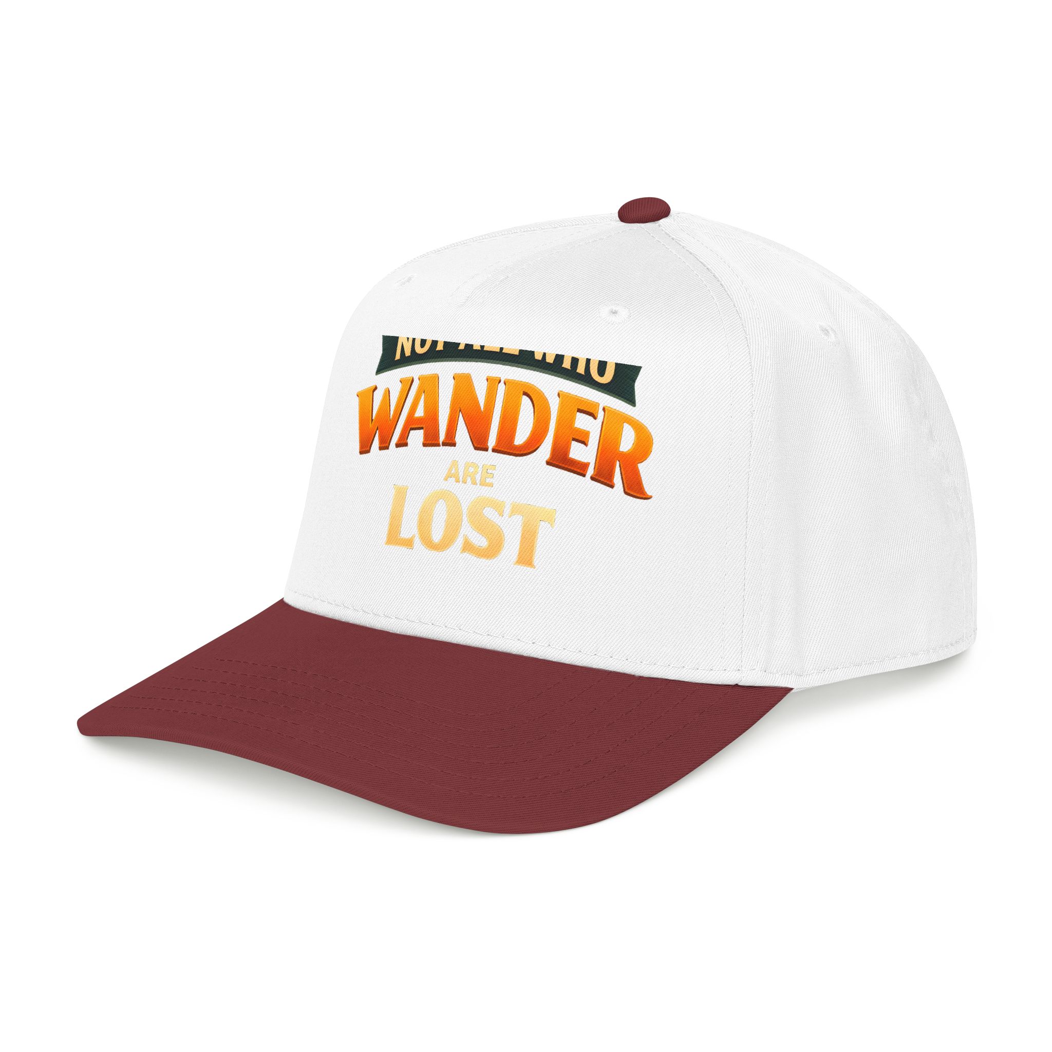 Baseball Cap - "Not All Who Wander Are Lost" Design Scenic-Line