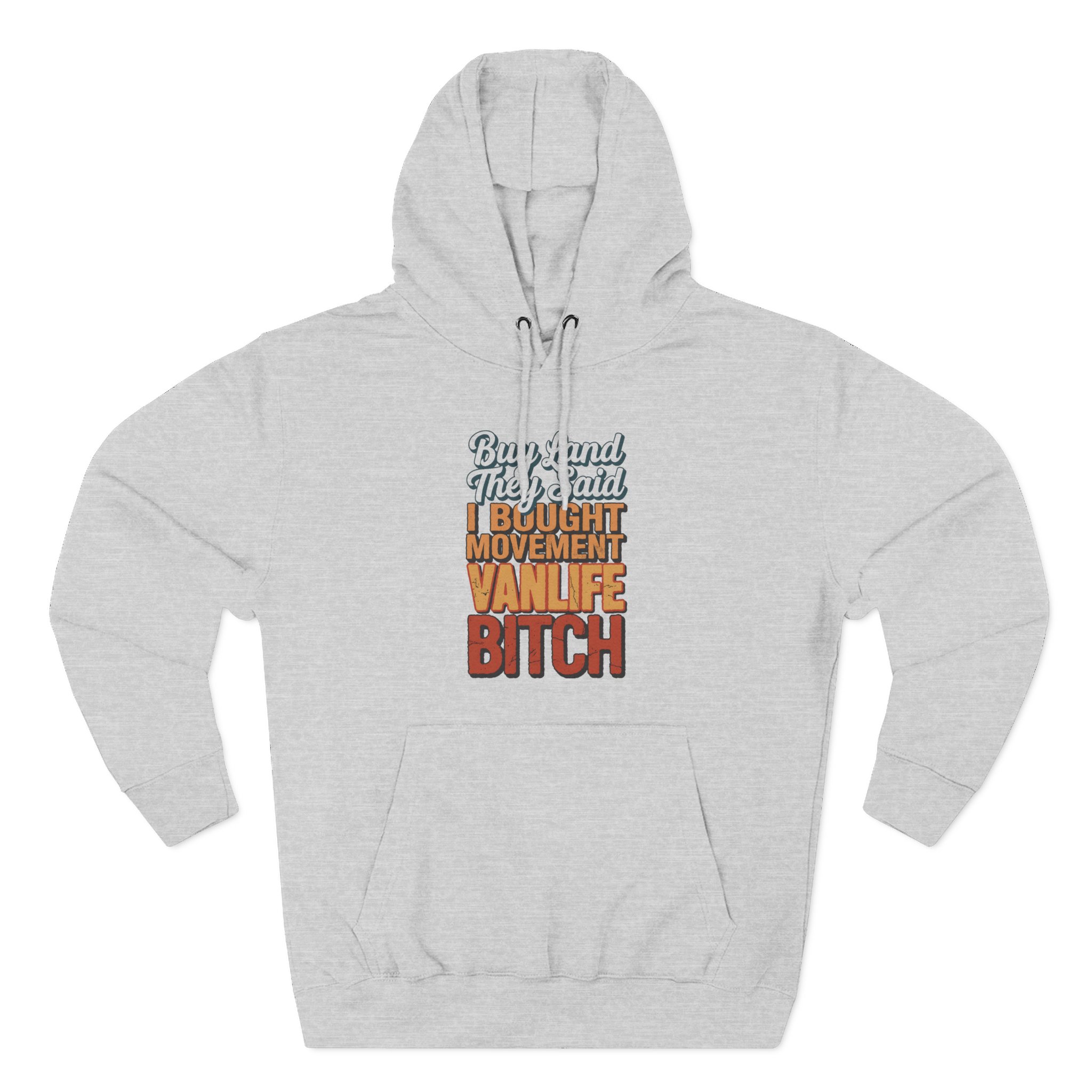 16790125849931483940_2048.jpeg Three-Panel Fleece Hoodie - "Buy Land They Said" Design F**K-Line