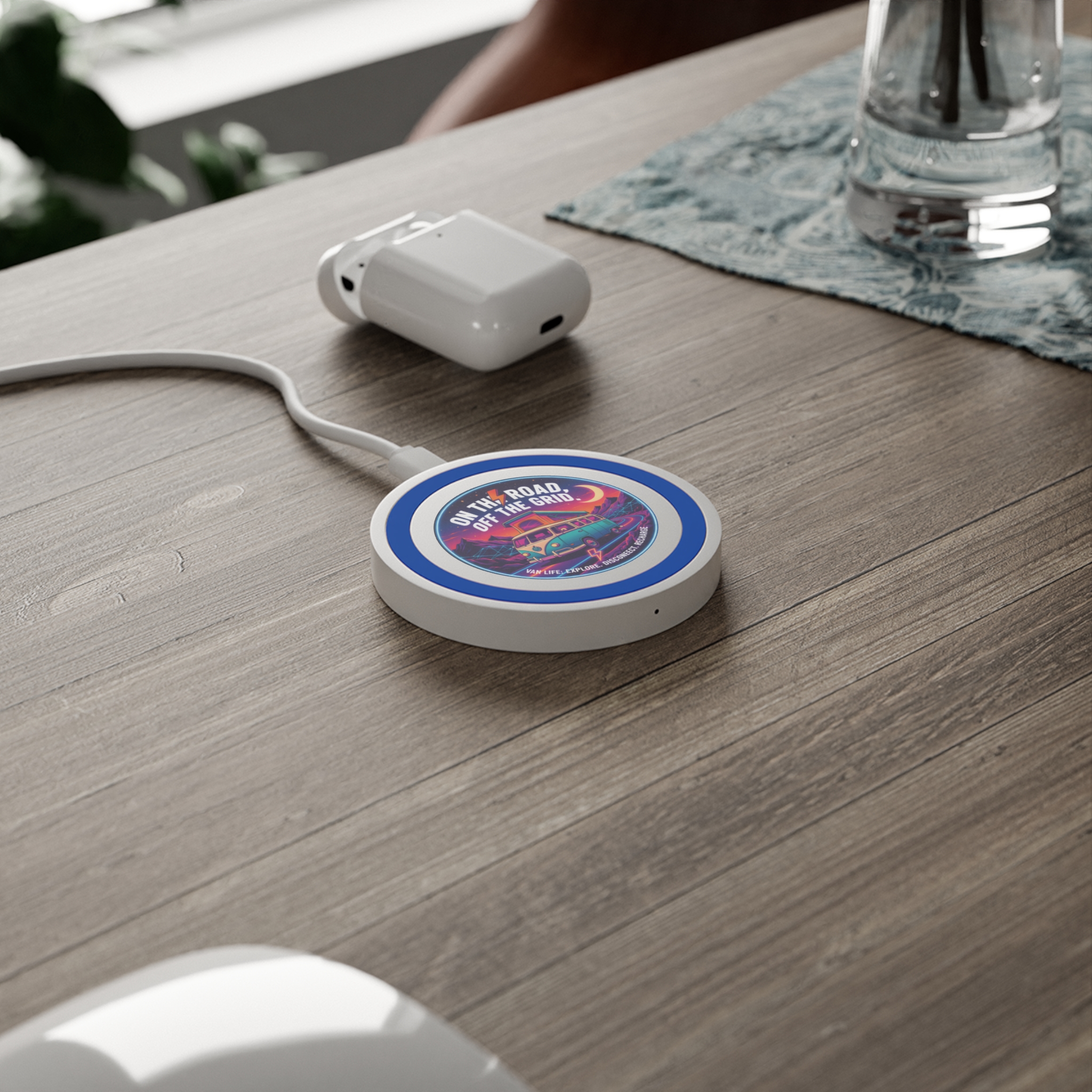 Wireless Charging Pad — "On the Road Off the Grid" Camper Van Adventure Qi Charger