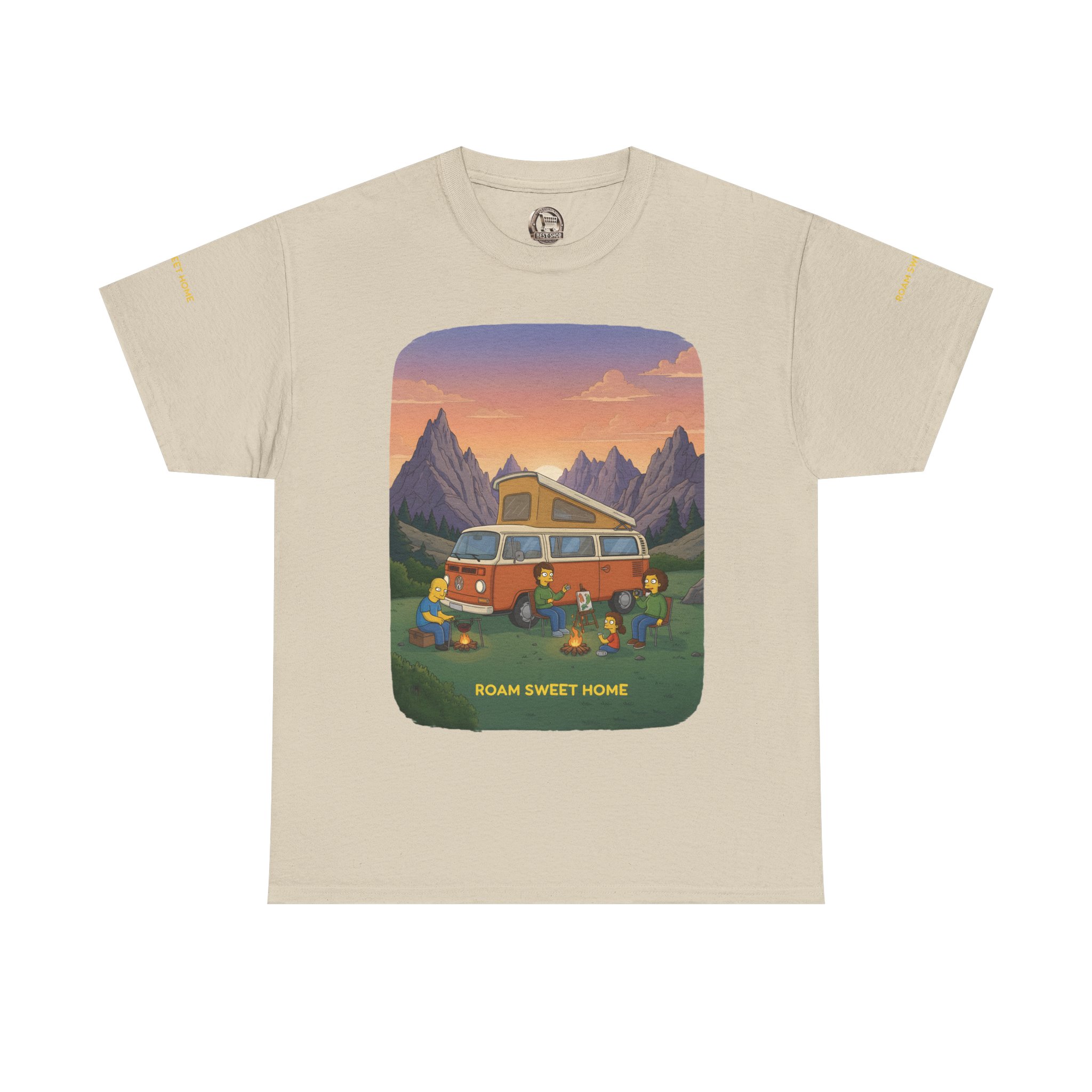 Unisex Heavy Cotton Tee — "Roam Sweet Home" Design Sitcom-Line