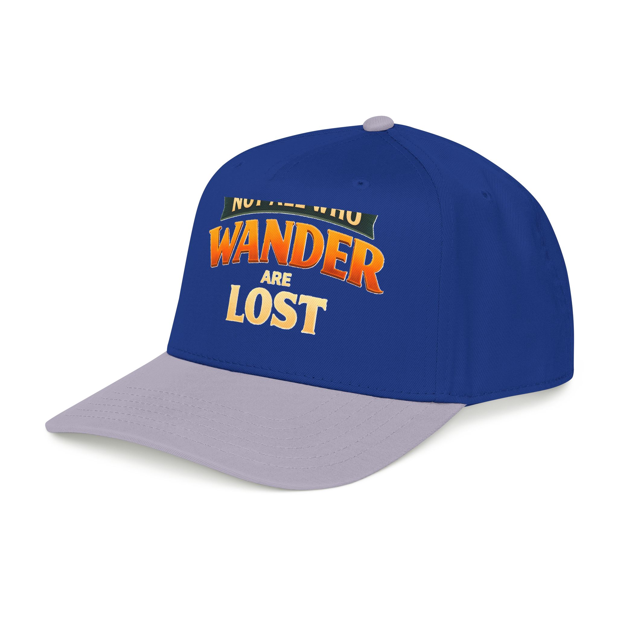 Baseball Cap - "Not All Who Wander Are Lost" Design Scenic-Line