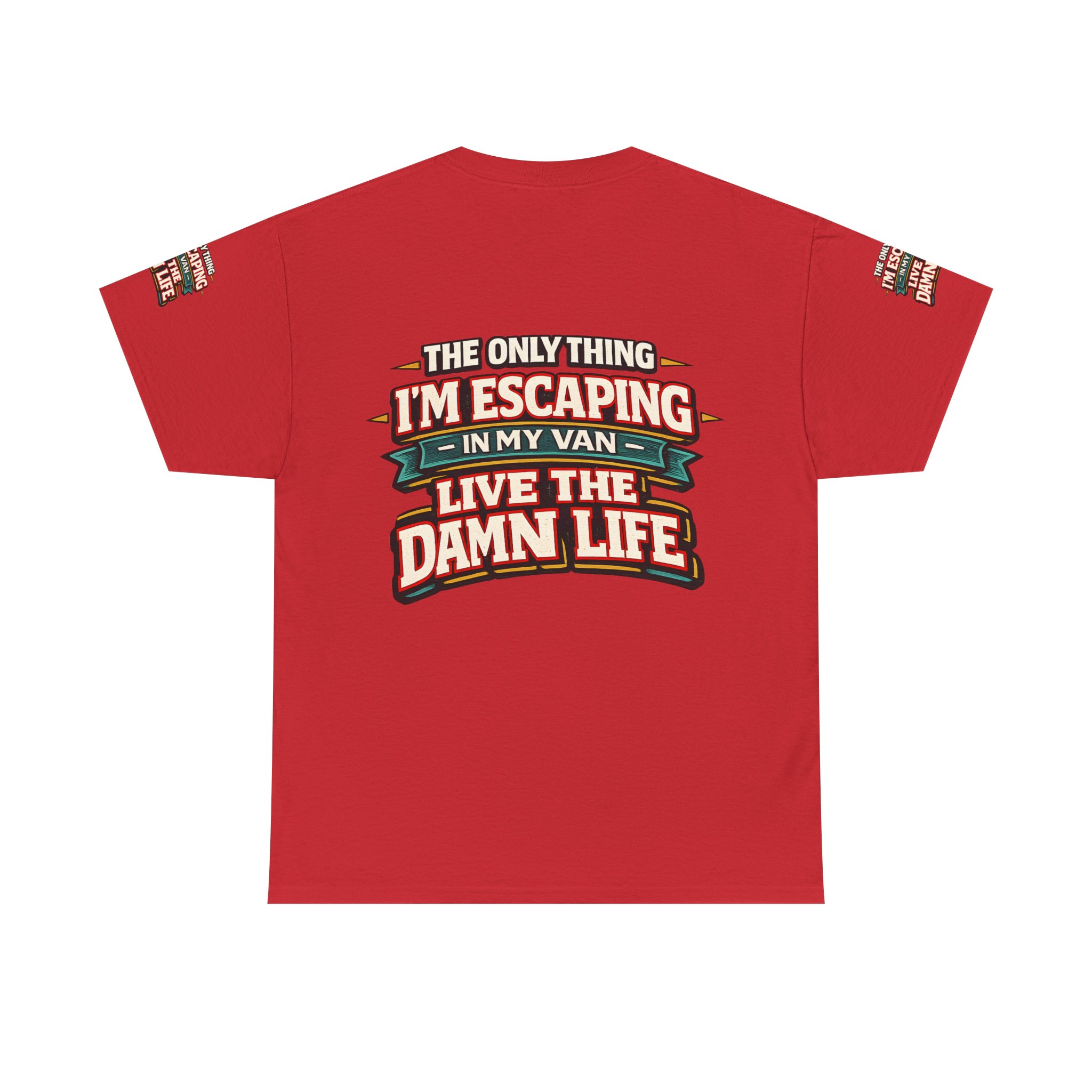 Unisex Heavy Cotton Tee — "The Only Thing I´m Escaping" Design F**K-Line