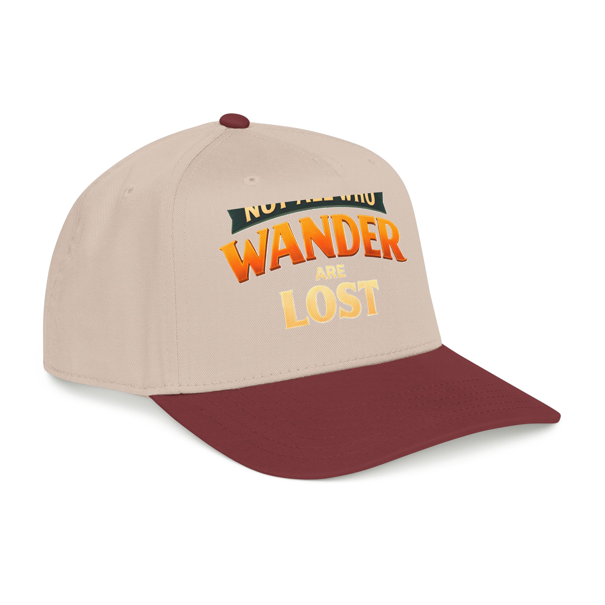 Baseball Cap - "Not All Who Wander Are Lost" Design Scenic-Line