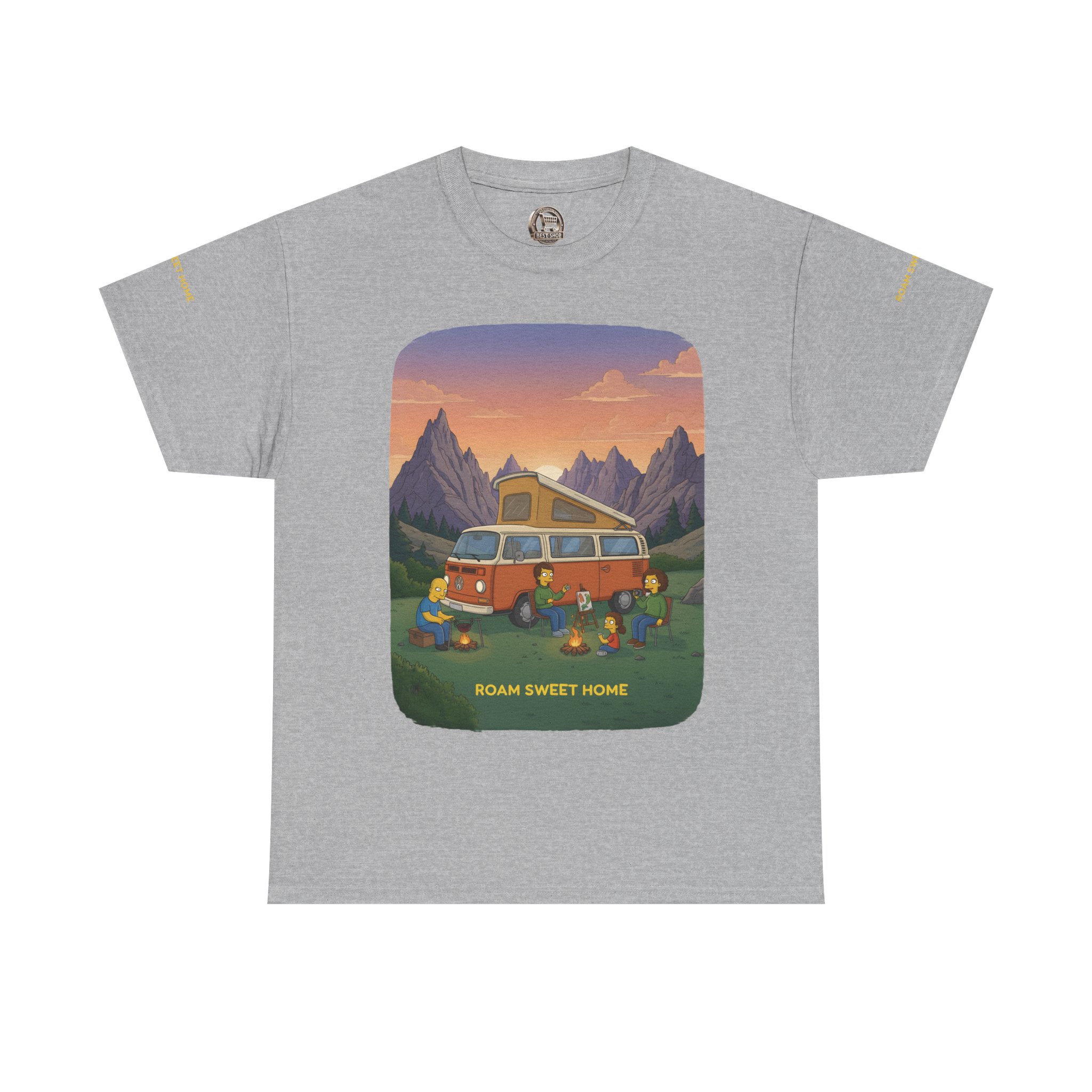 Unisex Heavy Cotton Tee — "Roam Sweet Home" Design Sitcom-Line