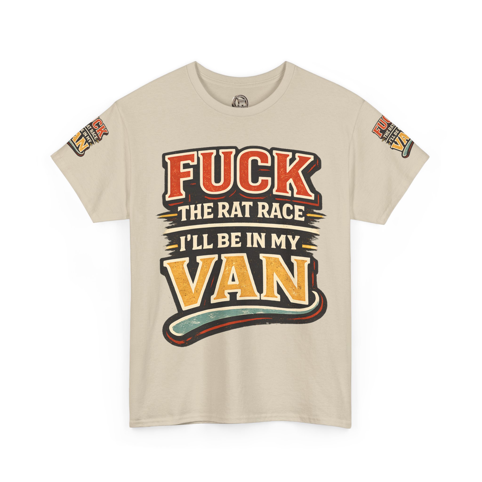 16869756995487534976_2048.jpeg Unisex Heavy Cotton Tee — "Fuck The Rat Race" Design F**K-Line