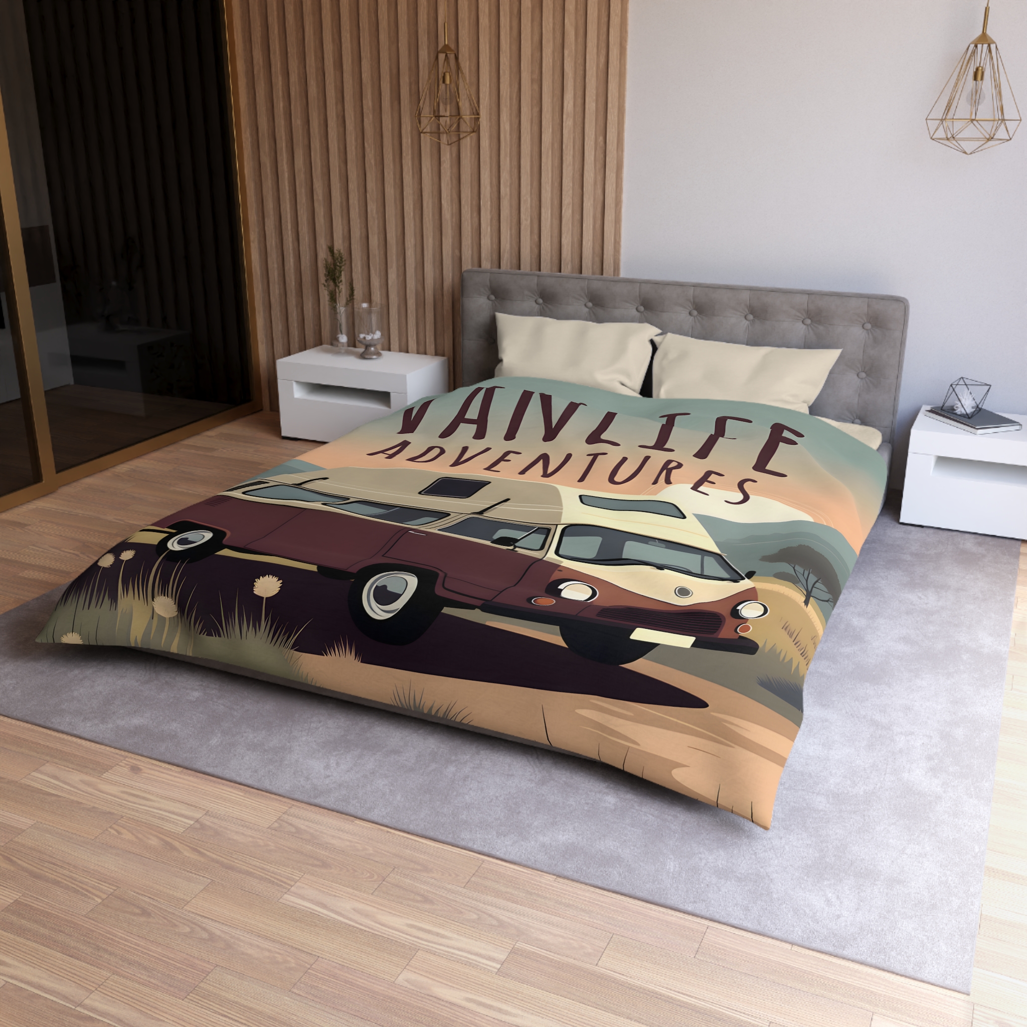 1687105904533669961_2048.jpeg Duvet Cover - 'Vanlife Adventures' Retro Camper Bedding