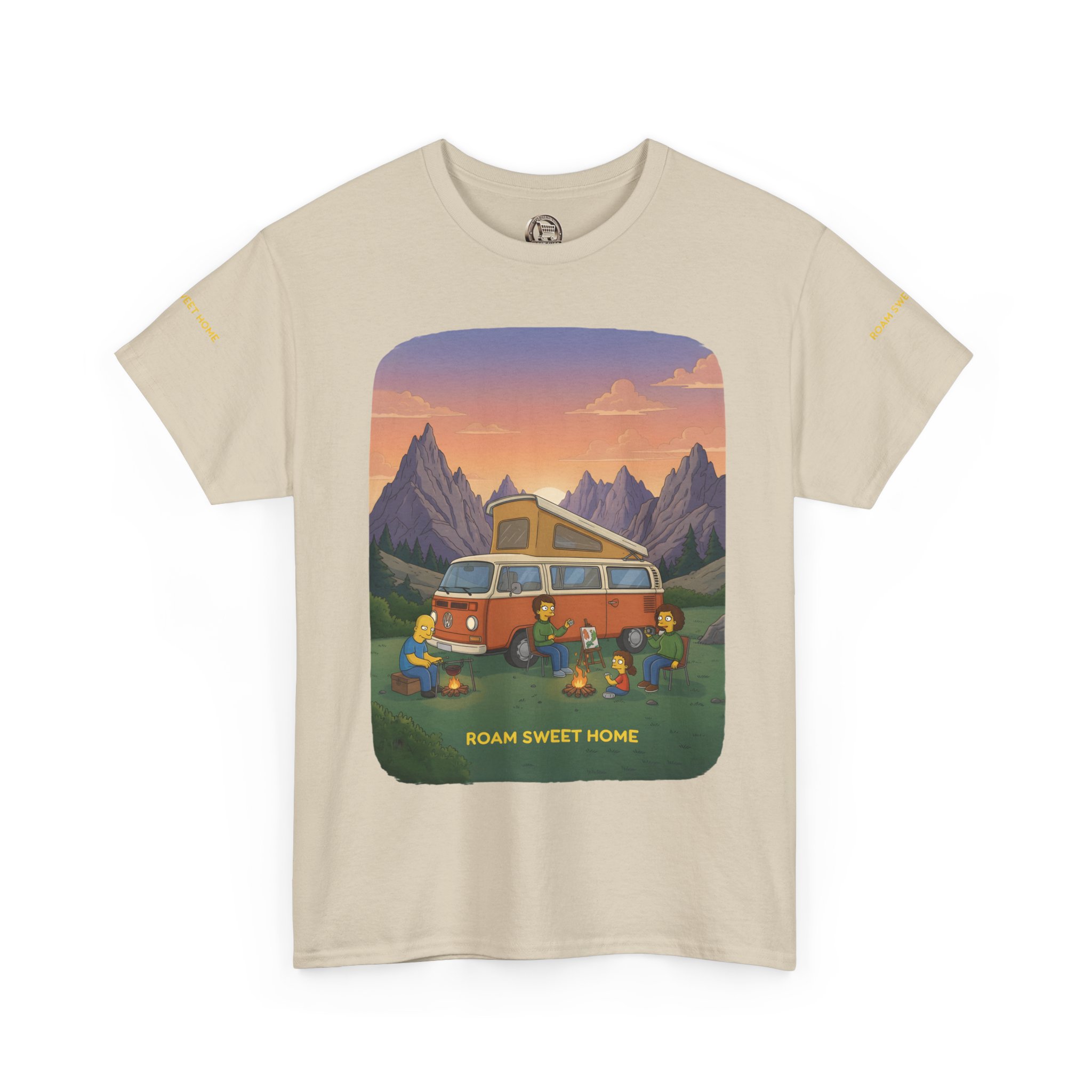 Unisex Heavy Cotton Tee — "Roam Sweet Home" Design Sitcom-Line