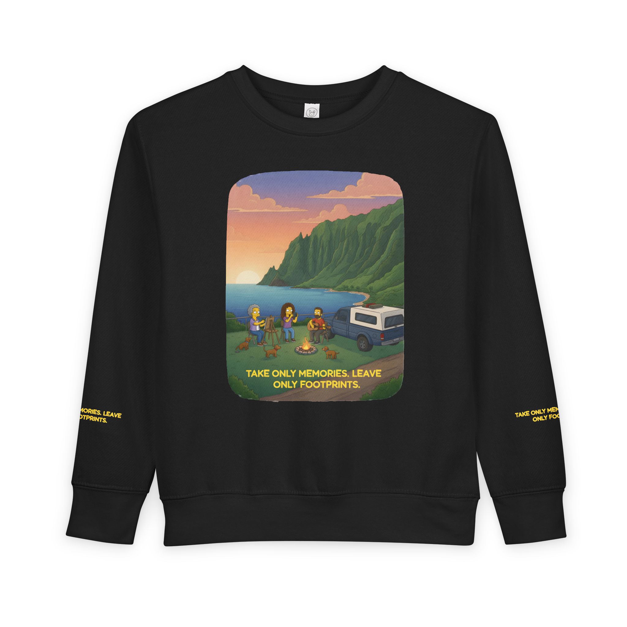 Toddler Sweatshirt - "Take Only Memories-Leave Only Footprints" (Design Sitcom-Line)