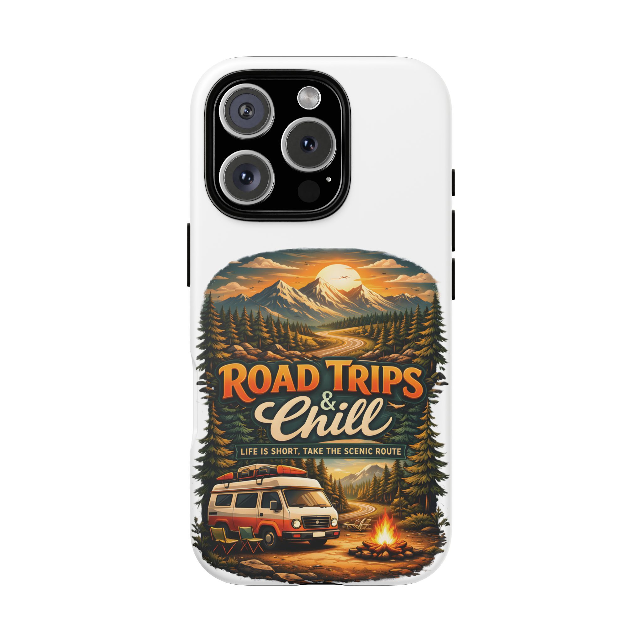 Phone Case — "Road Trips and Chill" (Design Scenic-Line)