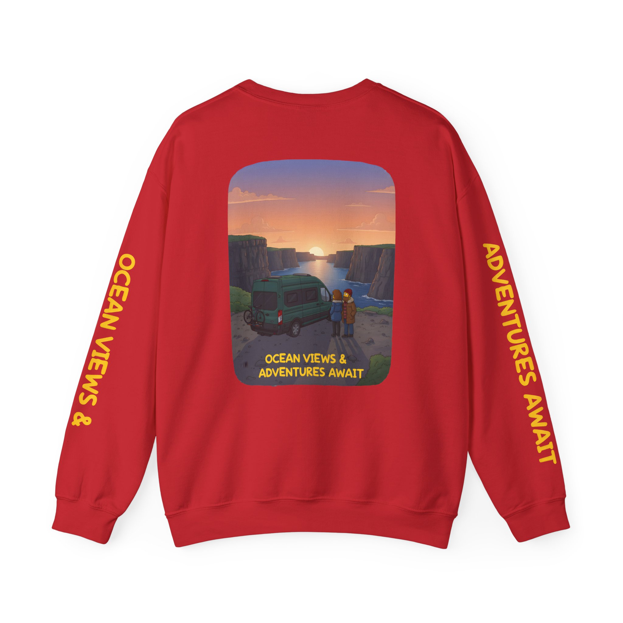 16889671740982961885_2048.jpeg Unisex Heavy Blend™ Crewneck Sweatshirt — "Ocean Views-Adventures Awaits" Design Sitcom-Line