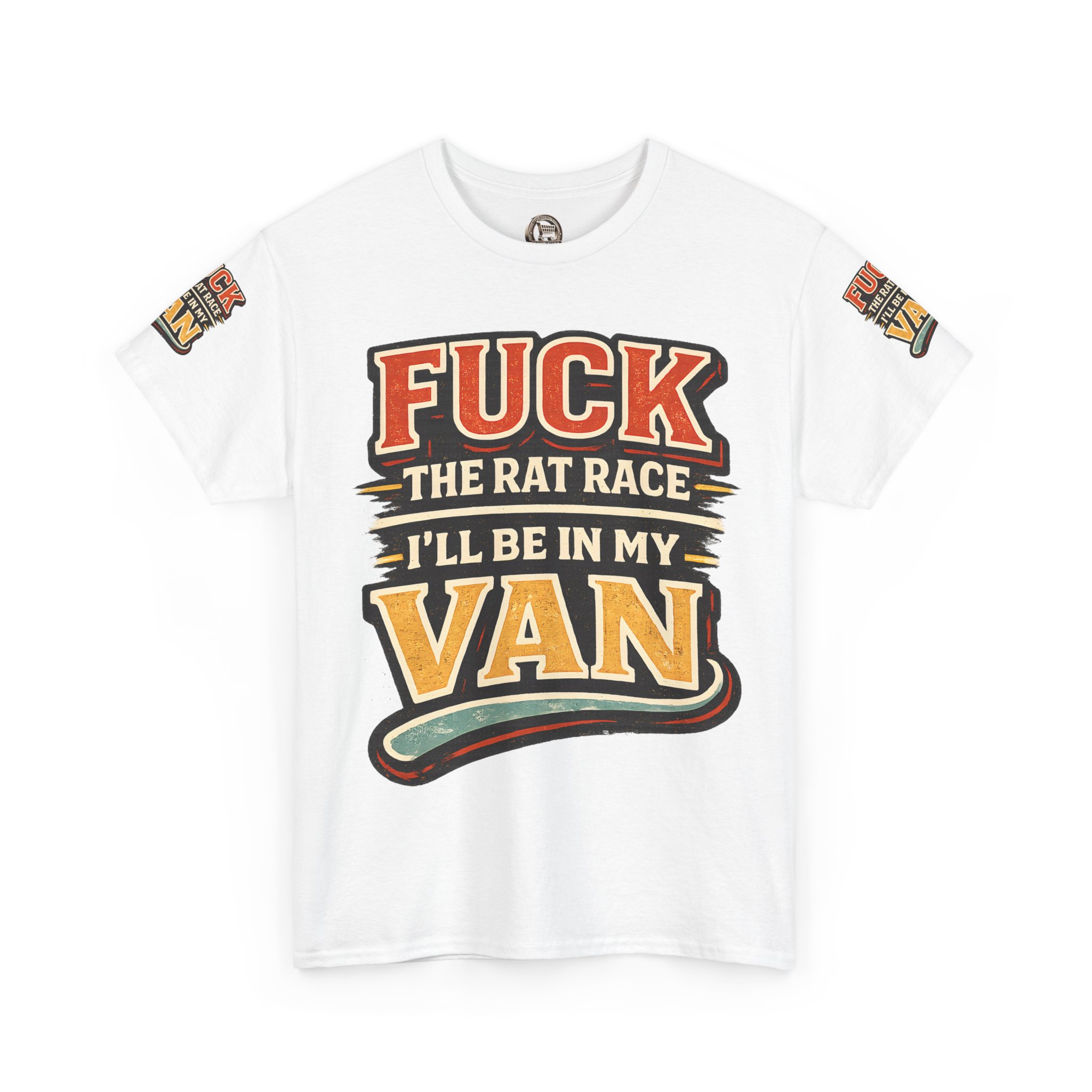 16912406558336420620_2048.jpeg Unisex Heavy Cotton Tee — "Fuck The Rat Race" Design F**K-Line