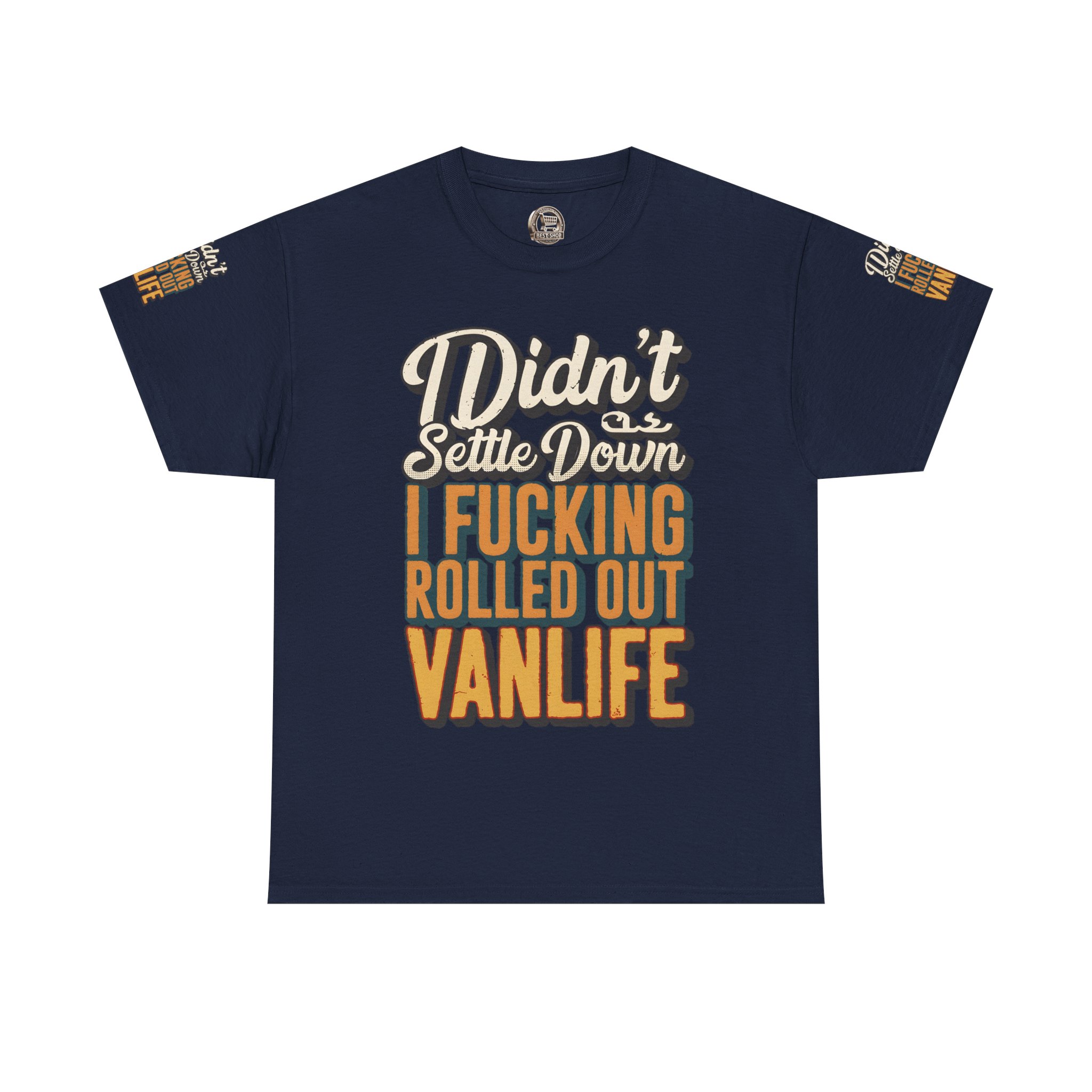 16918823169904946554_2048.jpeg Unisex Heavy Cotton Tee — "Dind´t Settle Down" Design F**K-Line