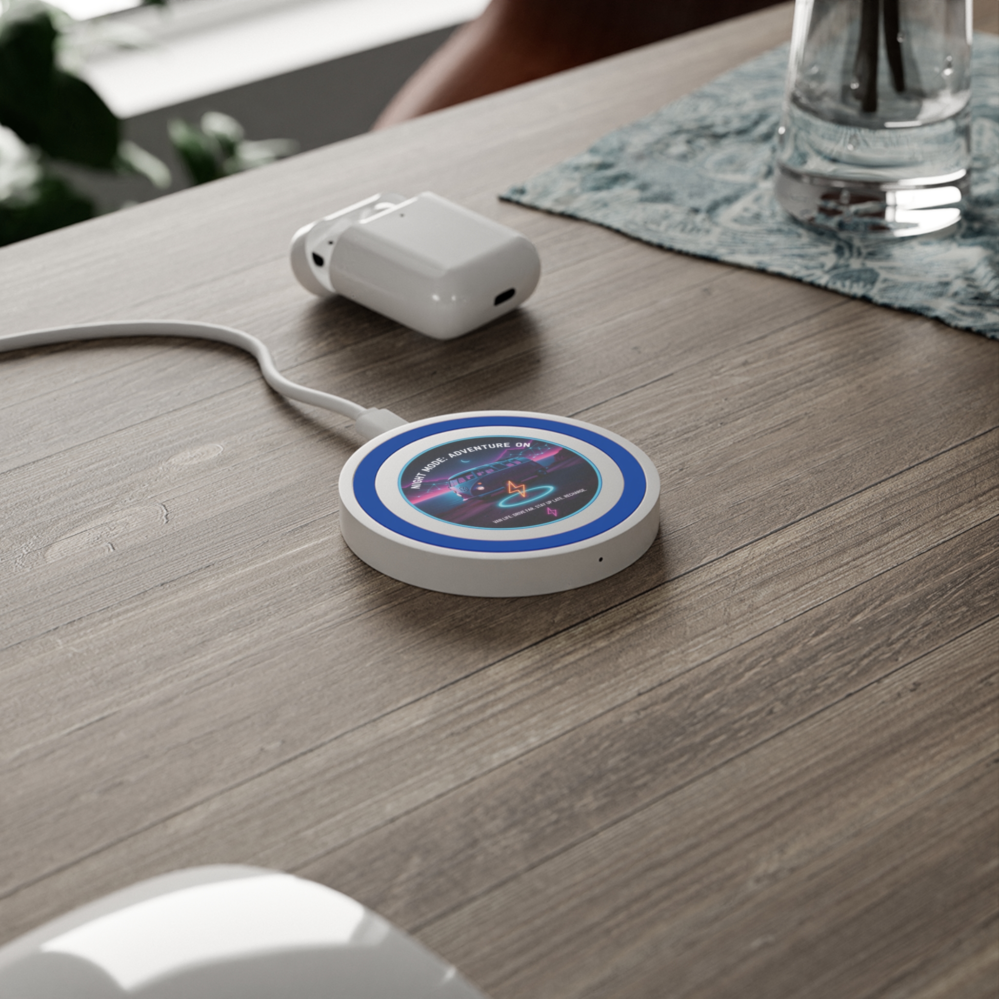 Wireless Charging Pad — "Night Mode Adventure" Van Design (5W Qi)