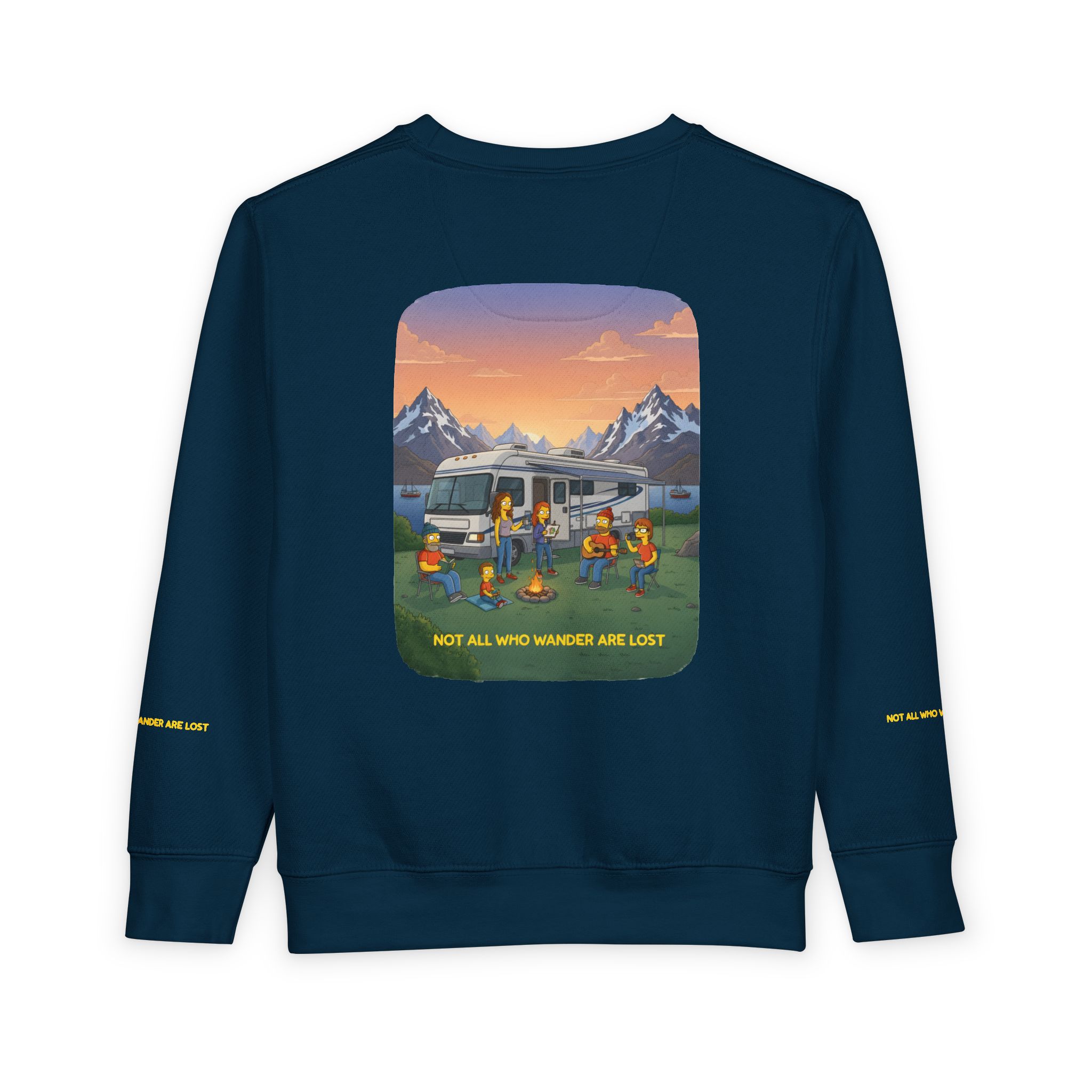 Toddler Sweatshirt - "Not All Who Wander Are Lost" (Design Sitcom-Line)