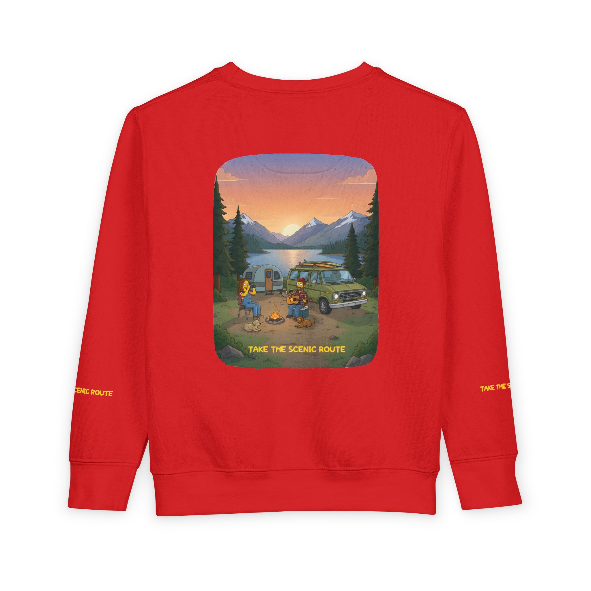 Toddler Sweatshirt - "Take The Scenic Route" (Design Sitcom-Line)