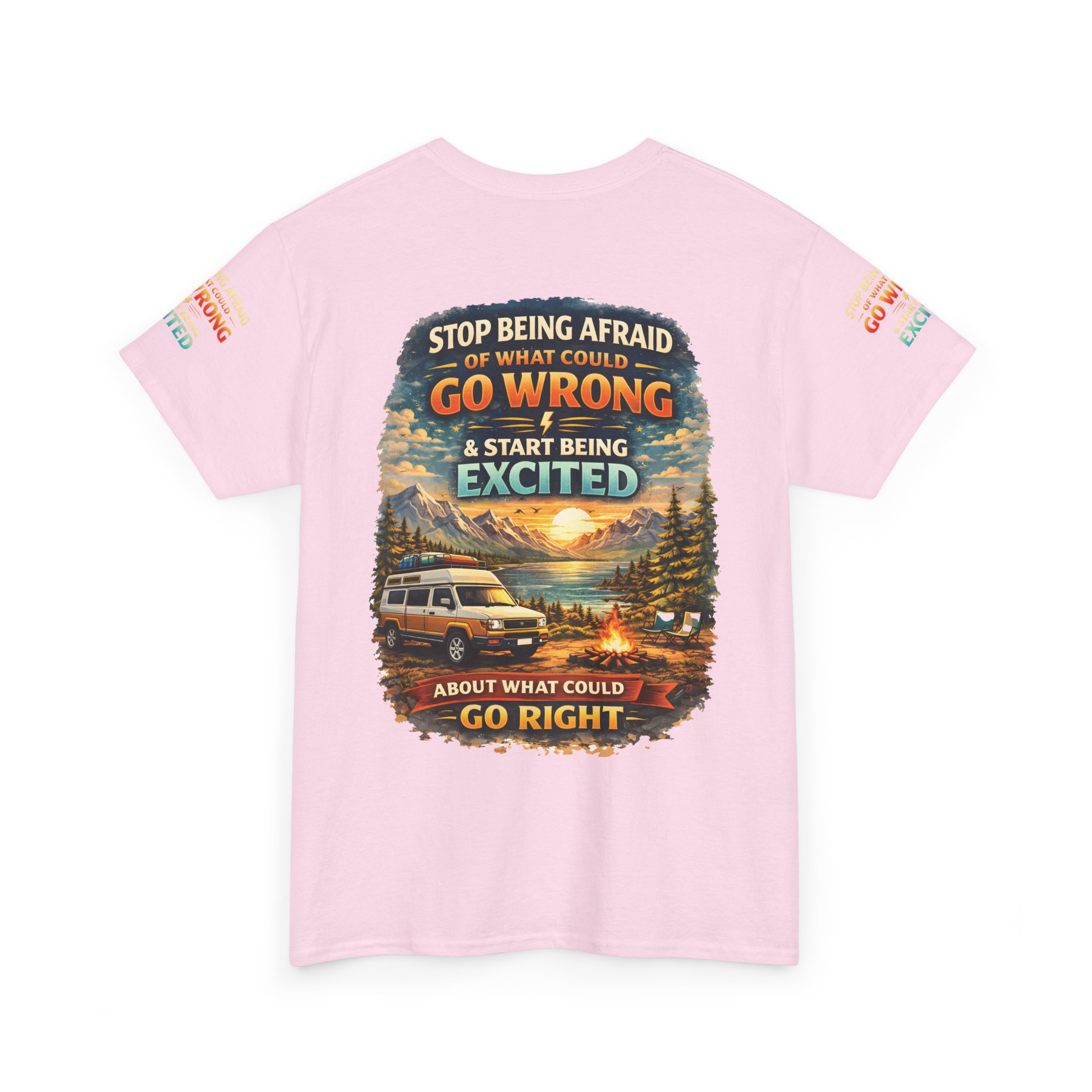 16946801464300652572_2048.jpeg Unisex Heavy Cotton Tee — "Stop Being Afraid Of What Could Go Wrong" Design Scenic-Line