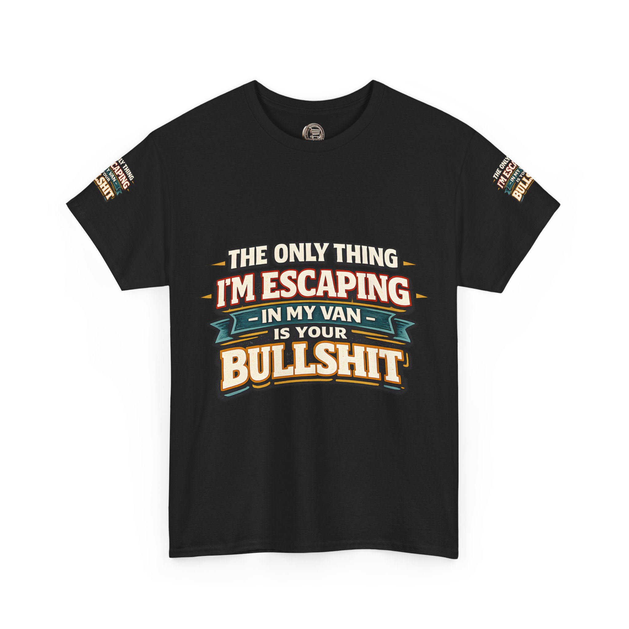 Unisex Heavy Cotton Tee — "The Only Thing I´m Escaping" Design F**K-Line