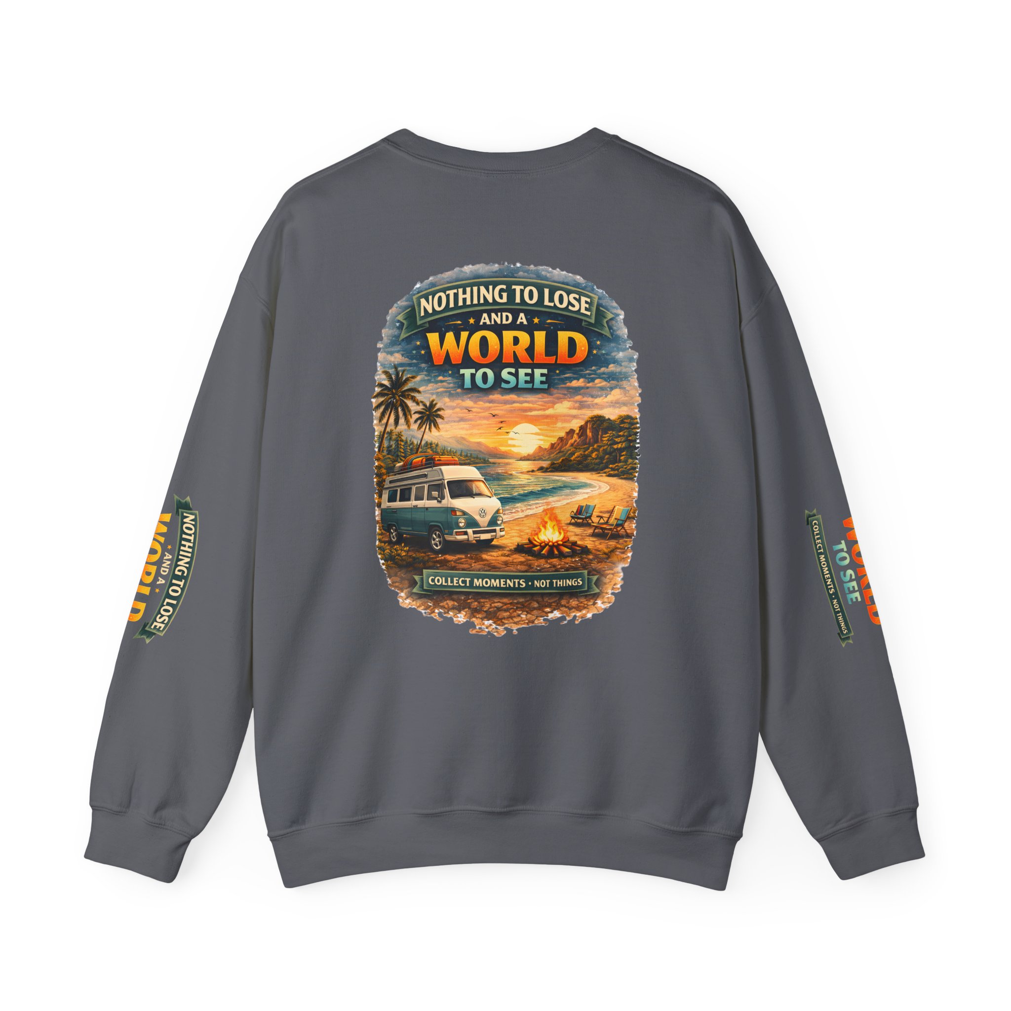 Unisex Heavy Blend™ Crewneck Sweatshirt — "Nothing To Lose" Design Scenic-Line