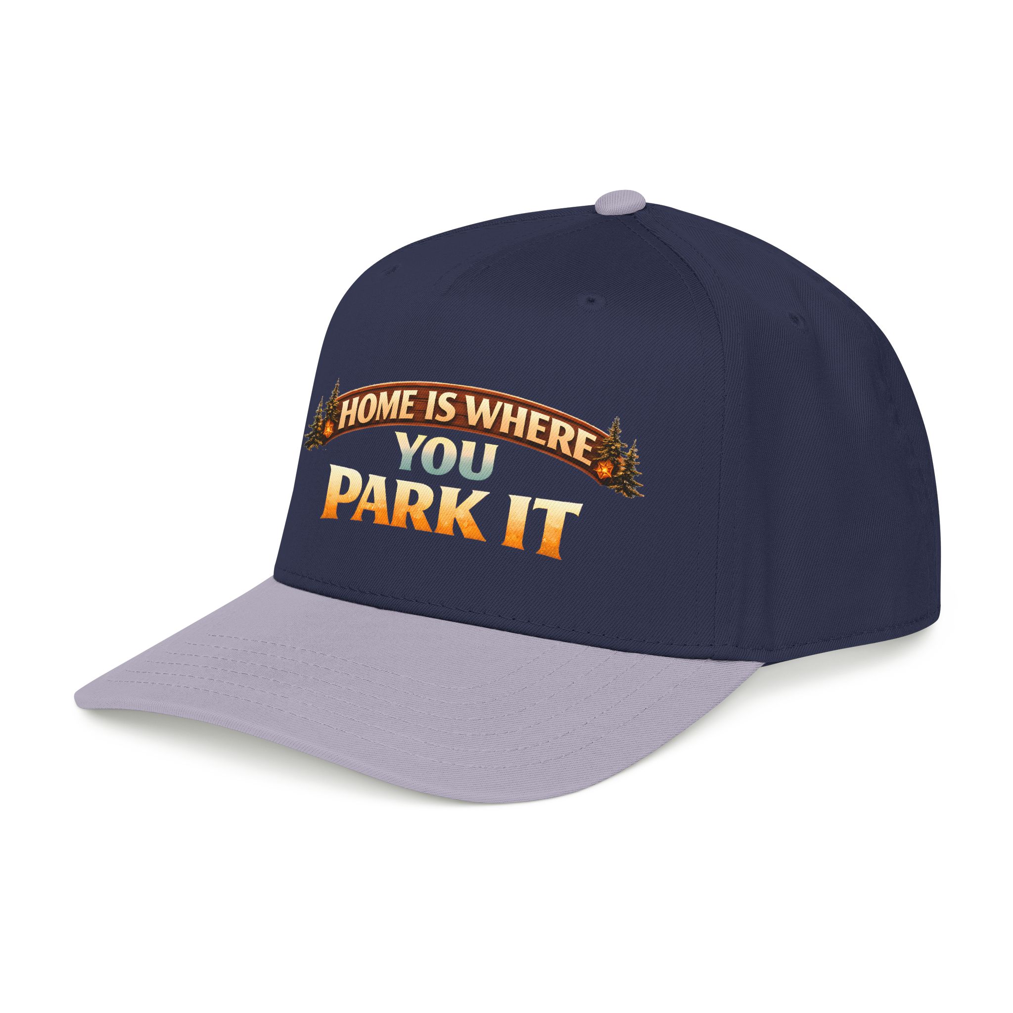 Baseball Cap - "Home Is Where You Park It" Design Scenic-Line