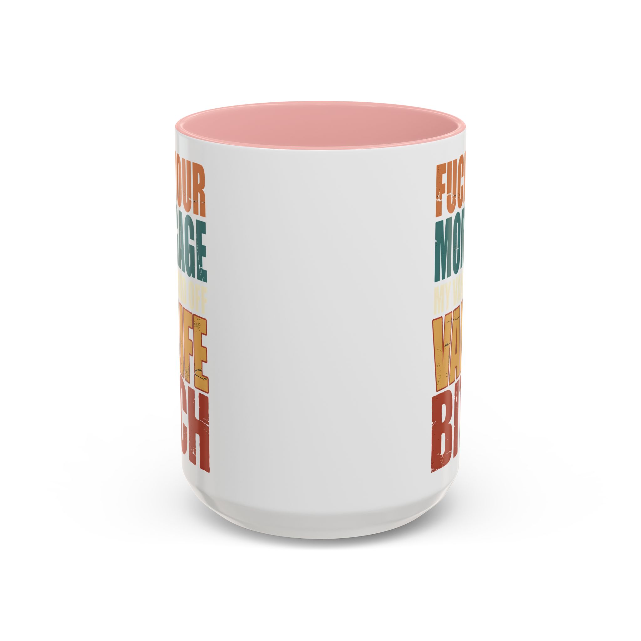 Accent Coffee Mug (11, 15oz) — "Fuck Your Mortgage" Design F**K-Line