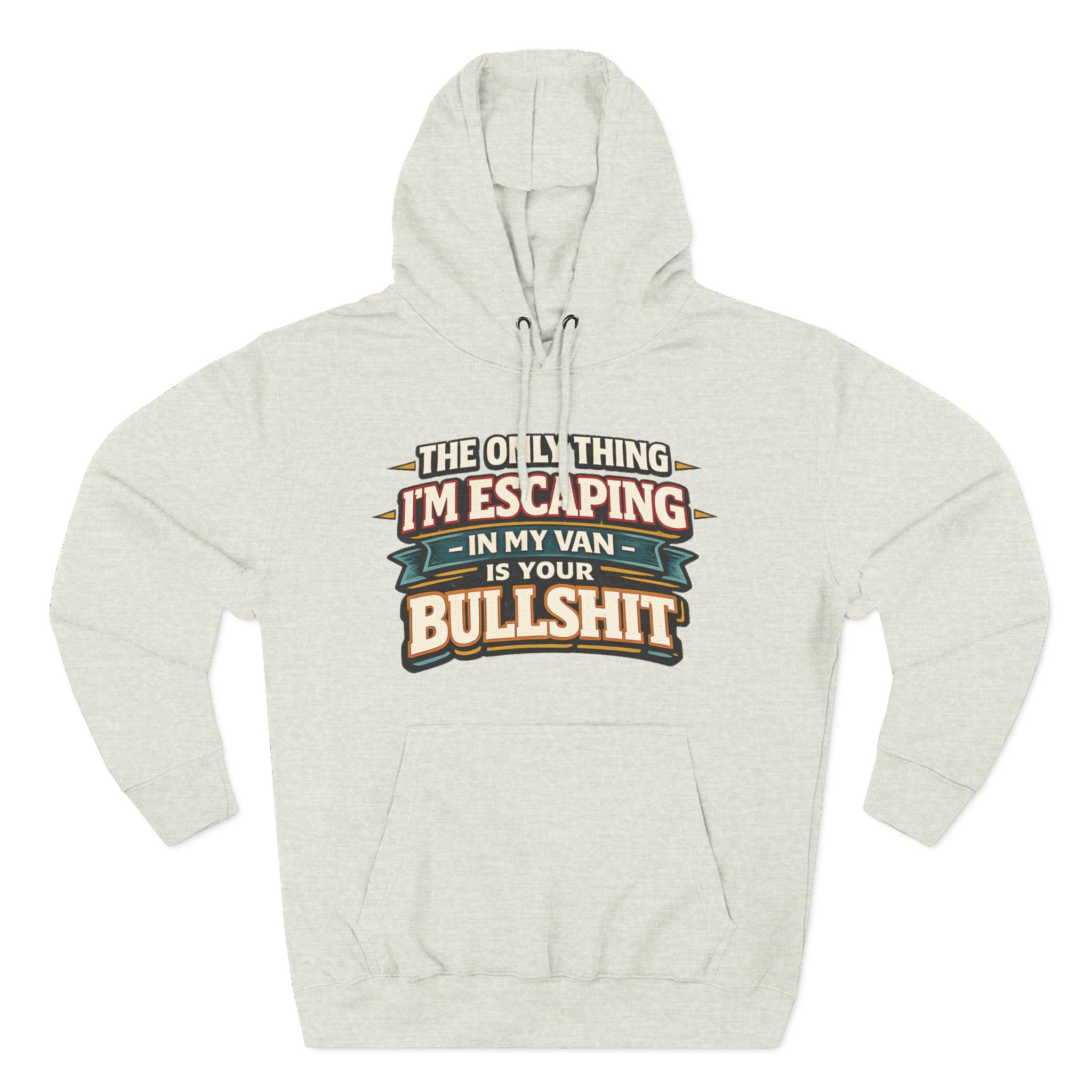 16973636012983177444_2048.jpeg Three-Panel Fleece Hoodie - "The Only Thing I´m Escaping" Design F**K-Line