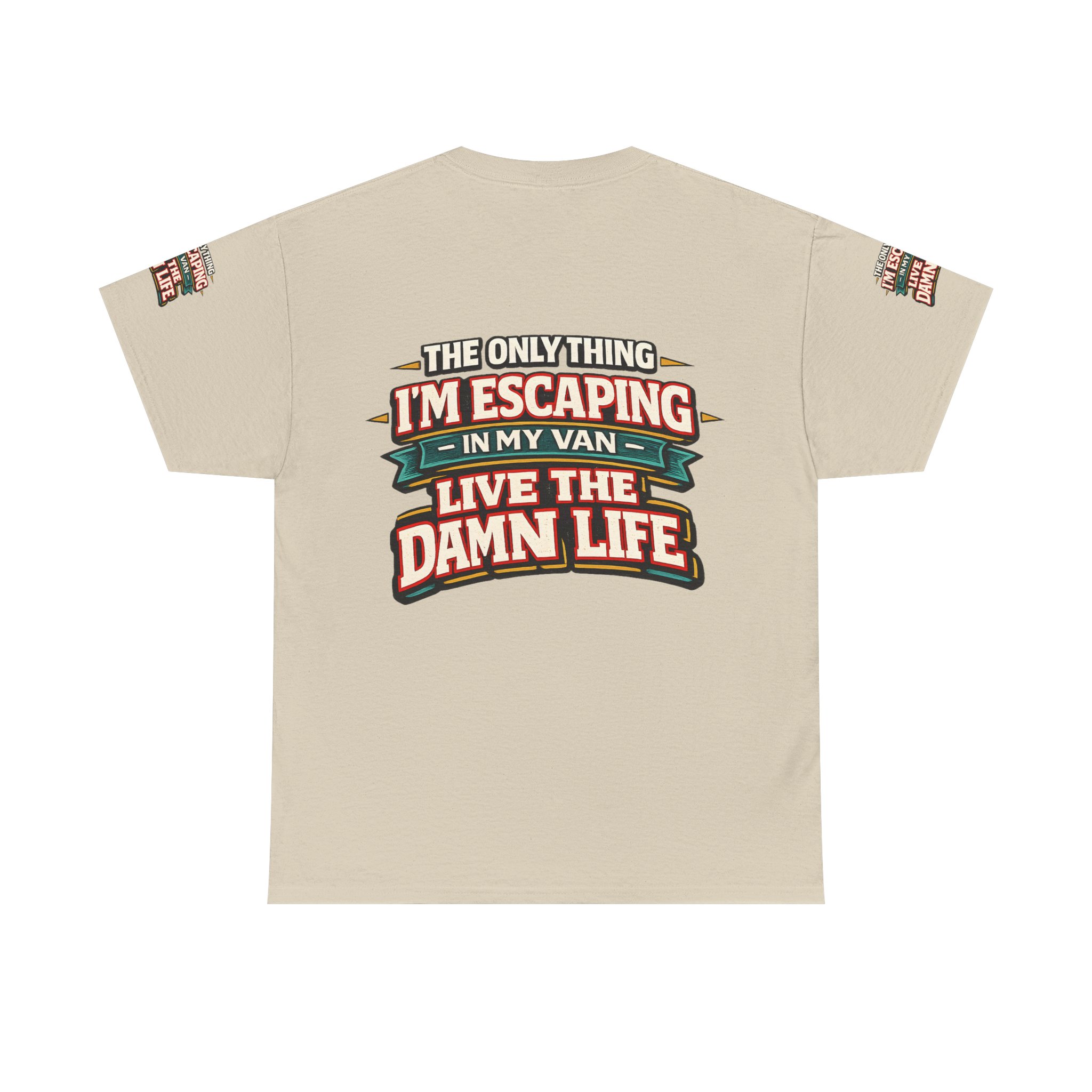 Unisex Heavy Cotton Tee — "The Only Thing I´m Escaping" Design F**K-Line