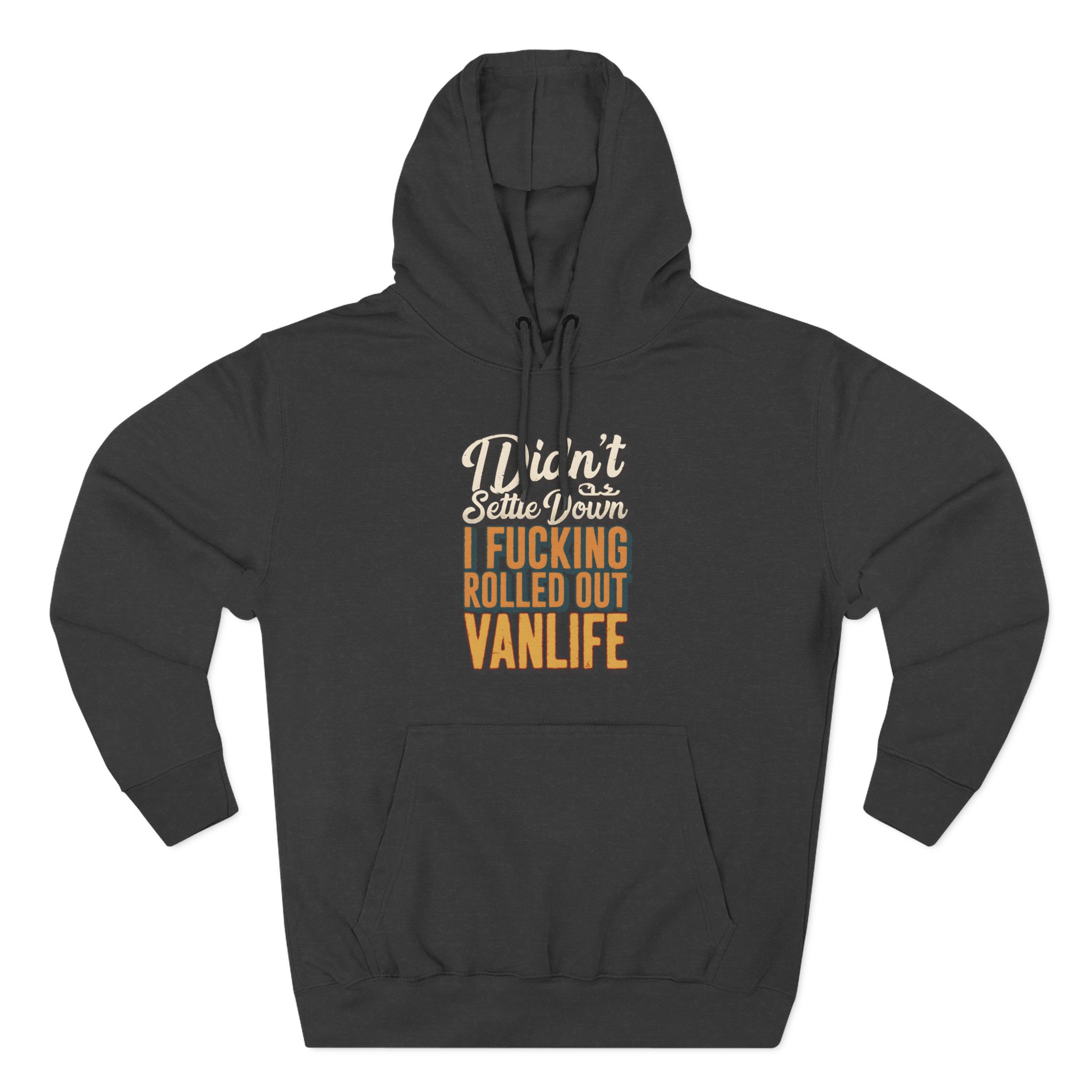 Three-Panel Fleece Hoodie - "Dind´t Settle Down" Design F**K-Line