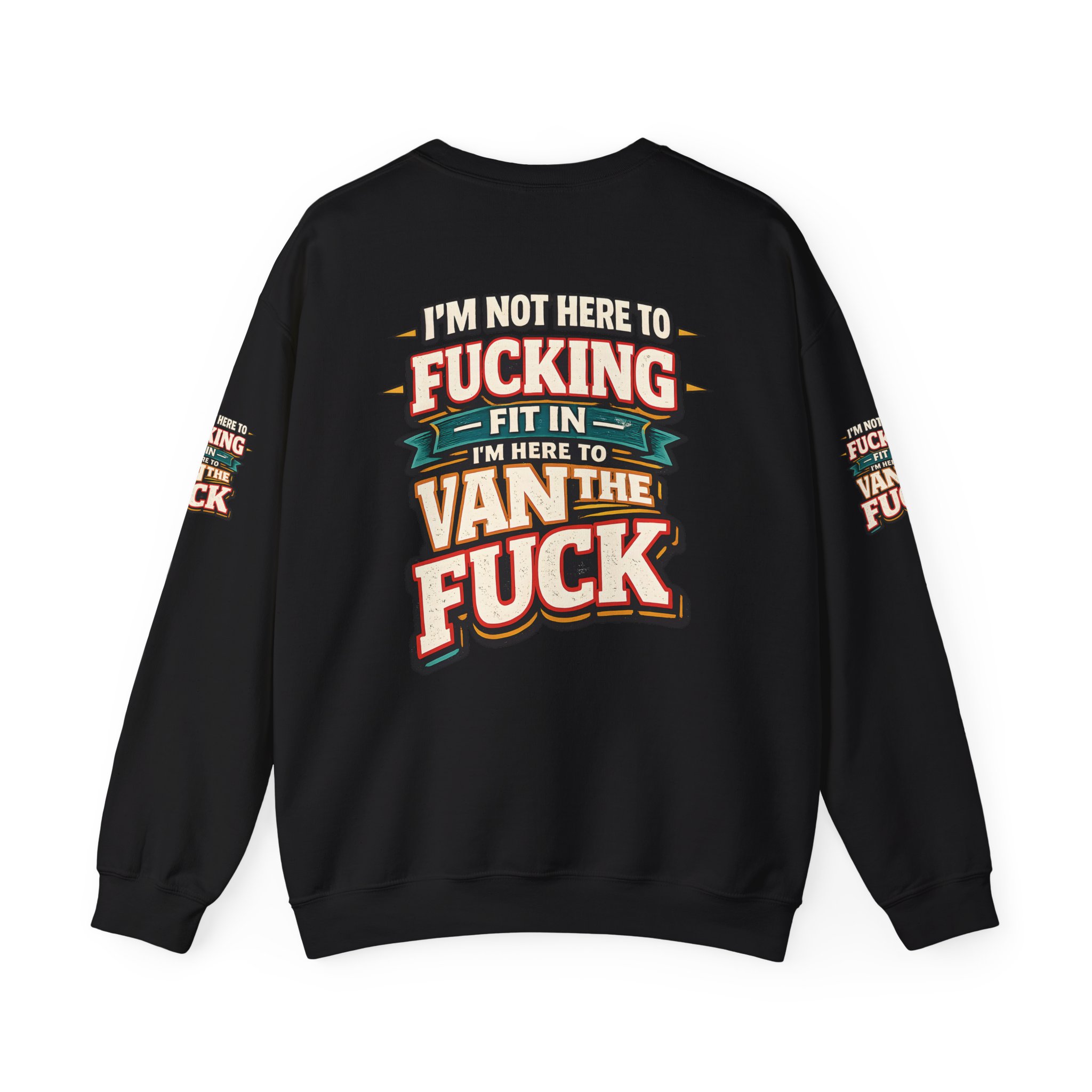 17008496114788343984_2048.jpeg Unisex Heavy Blend™ Crewneck Sweatshirt — "I´m Not Here To Fucking Fit In" Design F**K-Line