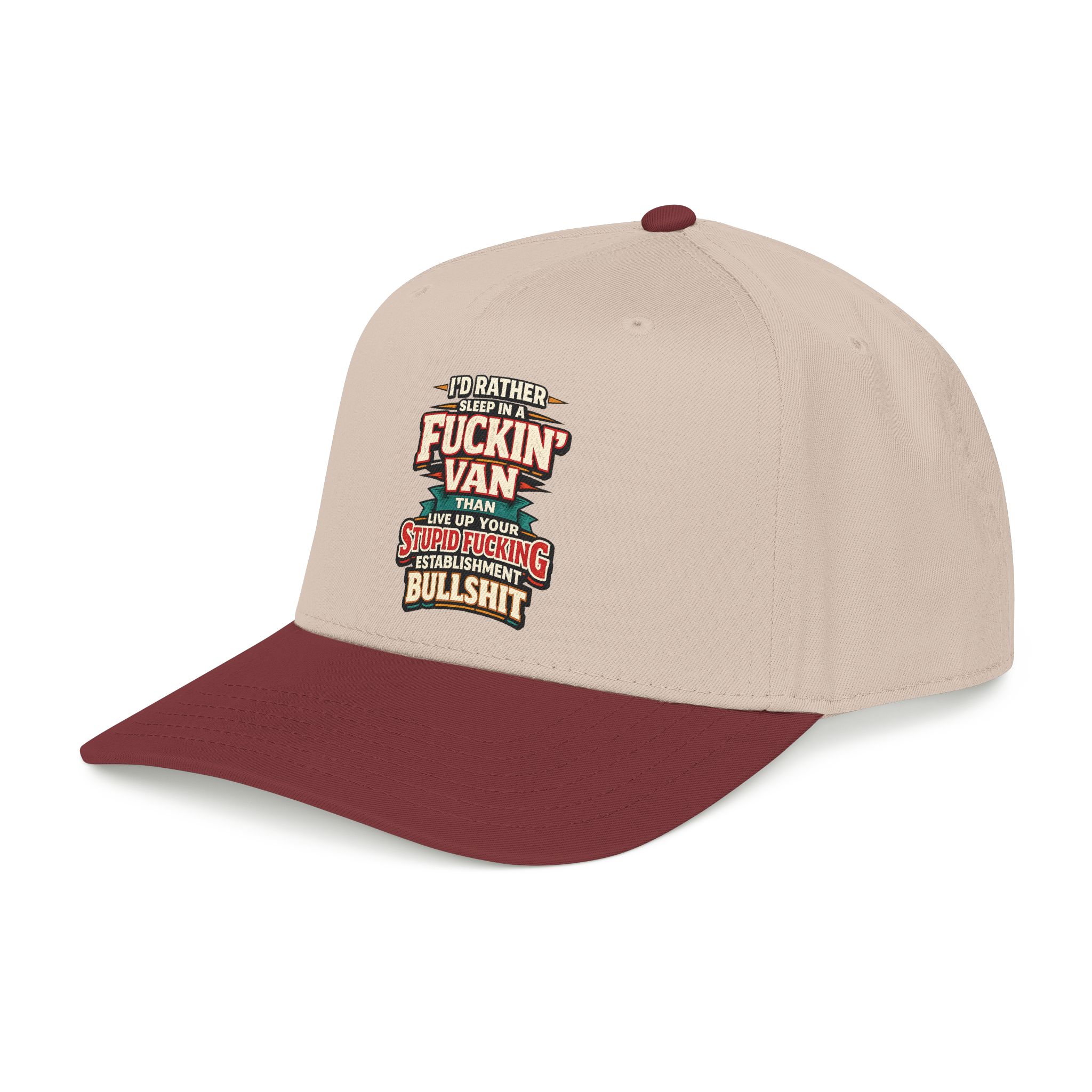 Baseball Cap - "I´d Rather Sleep in A Fucking Van" Design F**K-Line