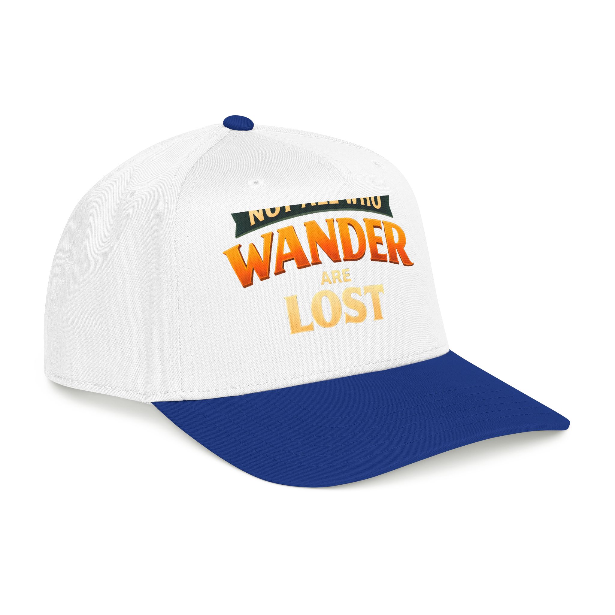 Baseball Cap - "Not All Who Wander Are Lost" Design Scenic-Line