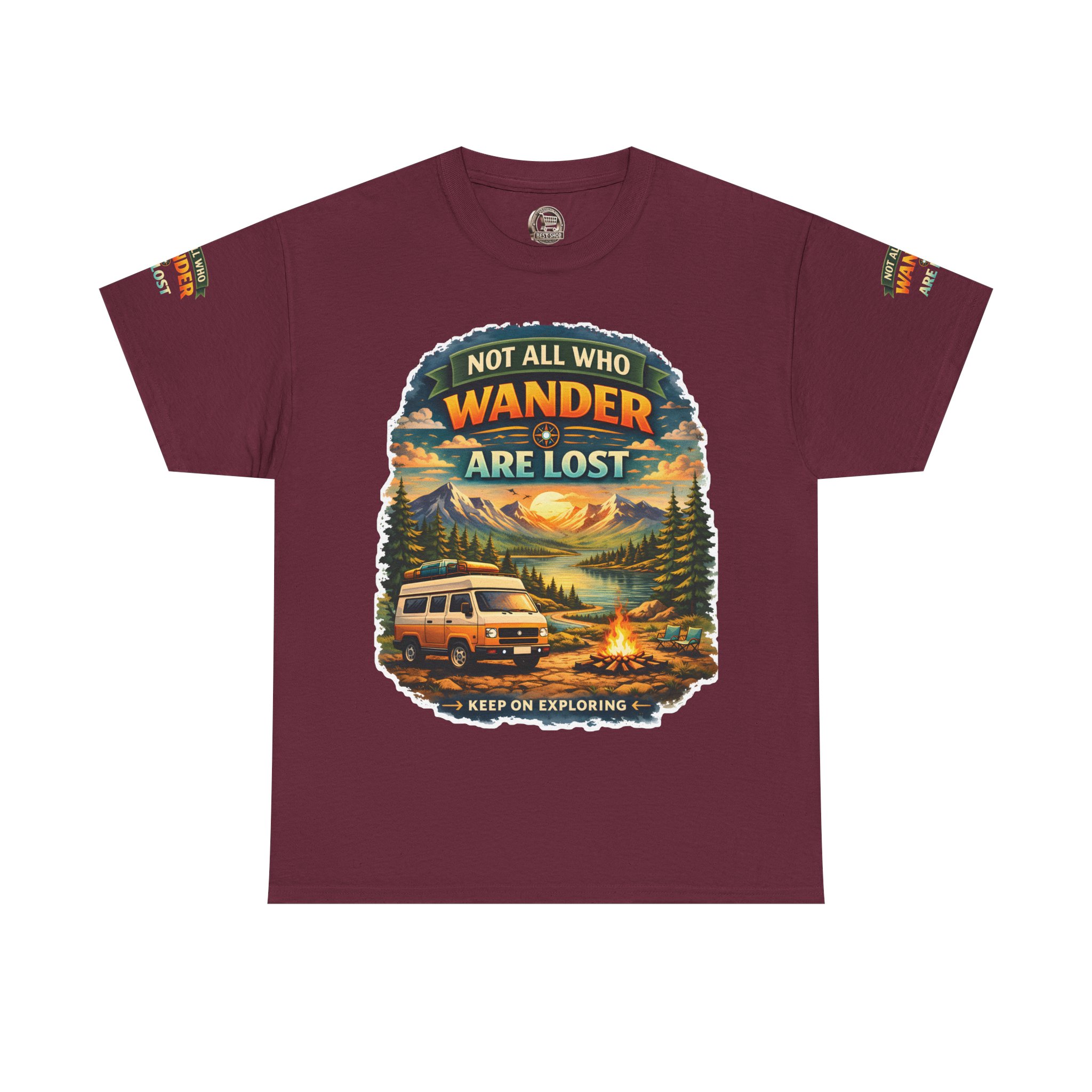 1702317520366159599_2048.jpeg Unisex Heavy Cotton Tee — "Not All Who Wander Are Lost" Design Scenic-Line