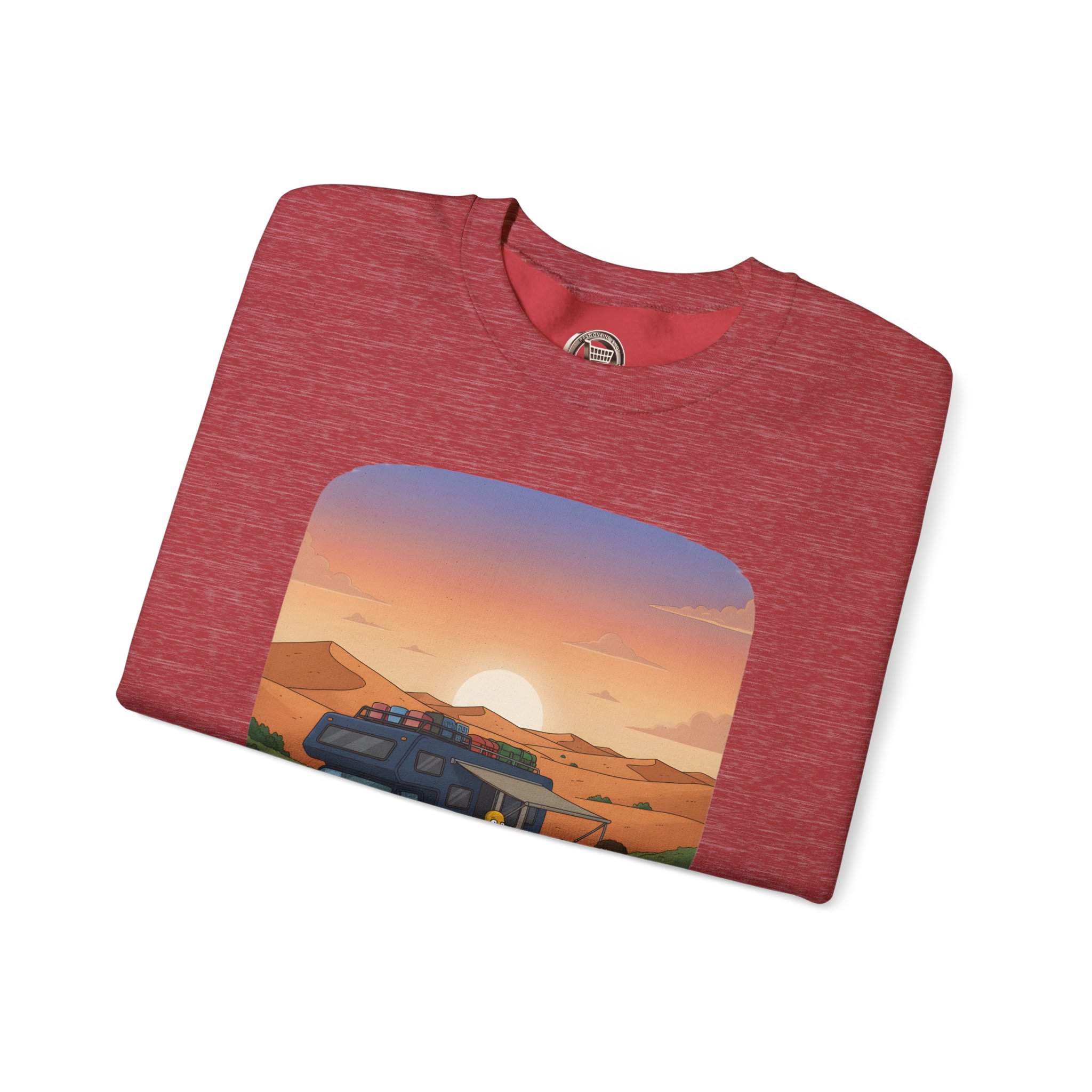 Unisex Heavy Blend™ Crewneck Sweatshirt — "The World Is Your playground" Design Sitcom-Line