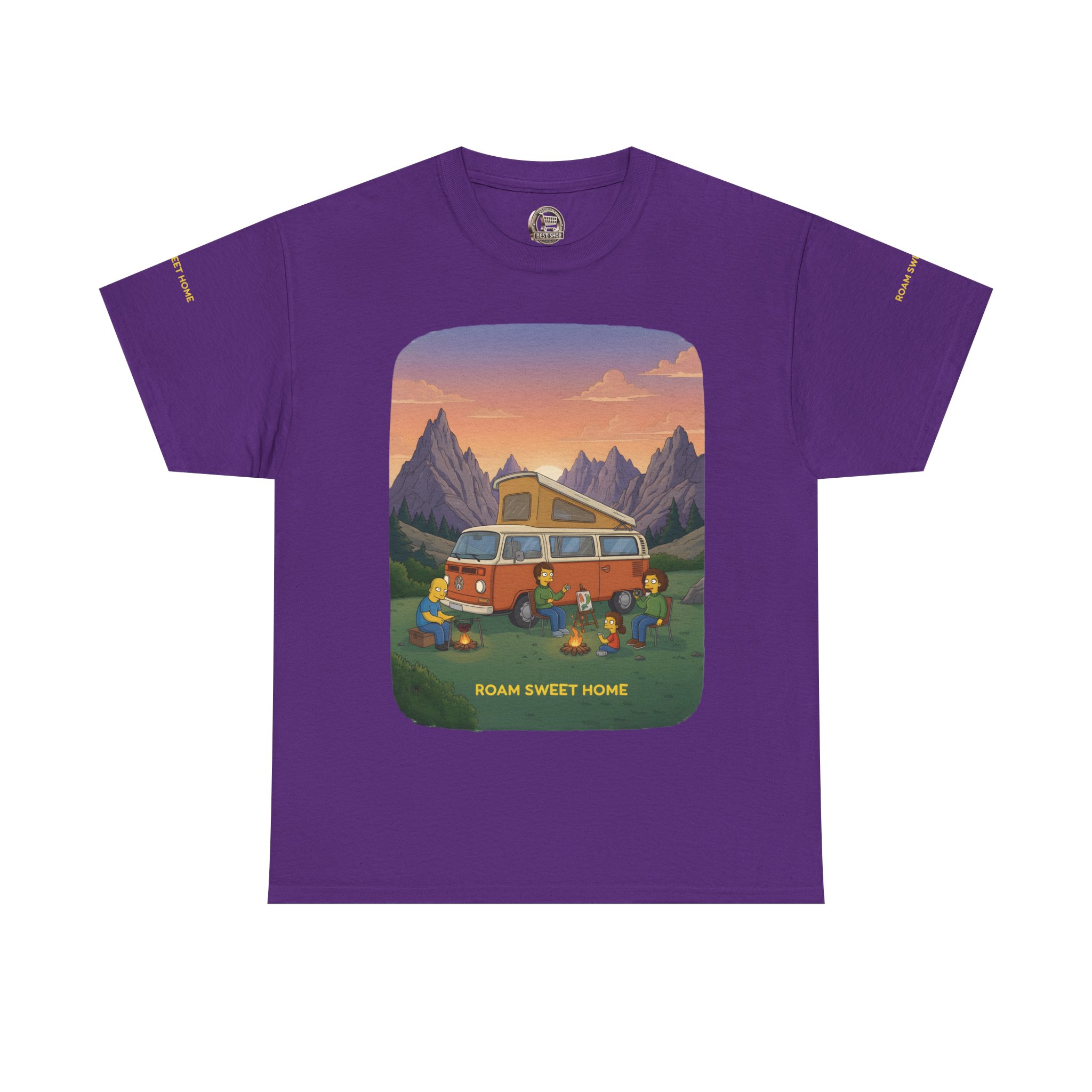 Unisex Heavy Cotton Tee — "Roam Sweet Home" Design Sitcom-Line