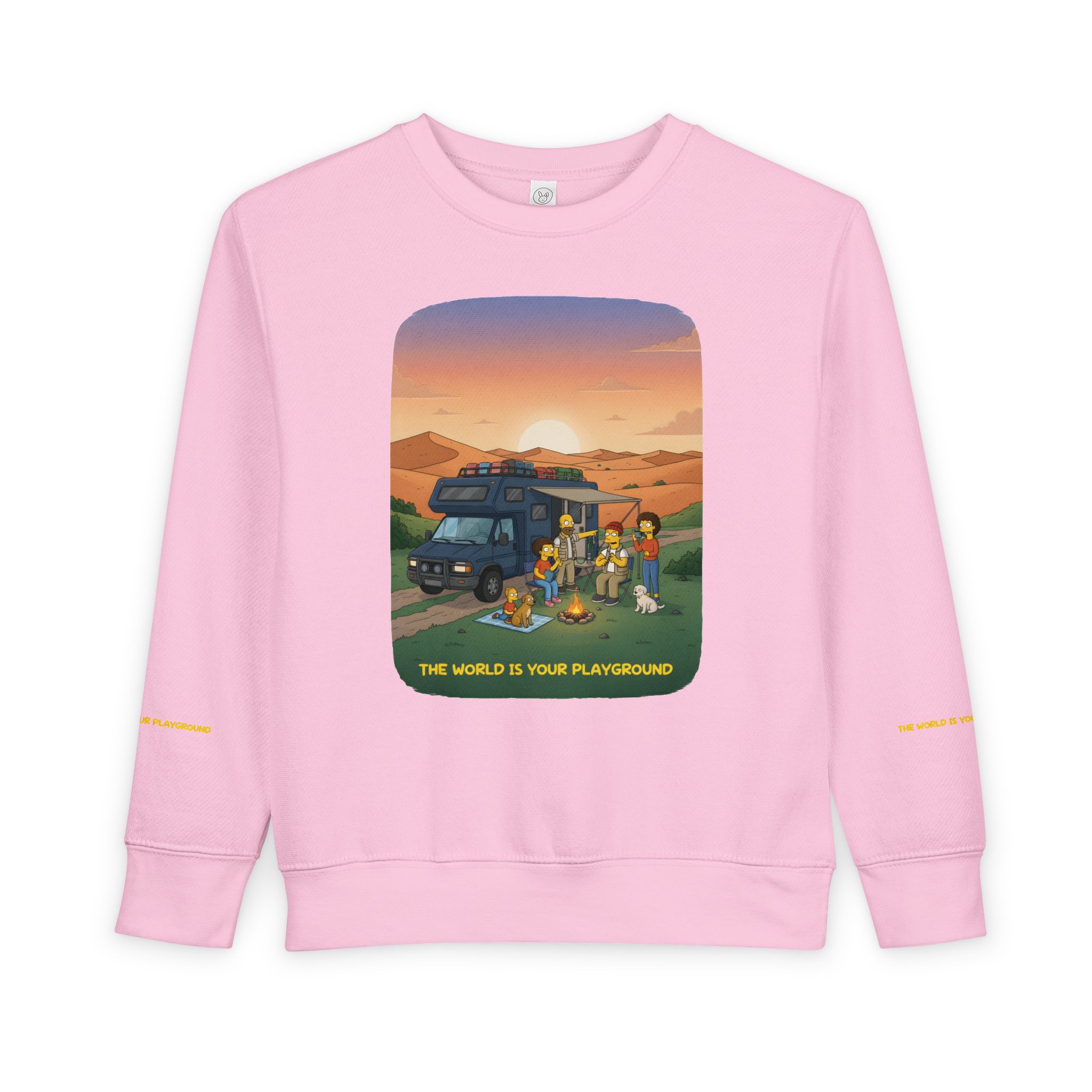 Toddler Sweatshirt - "The World Is Your playground" (Design Sitcom-Line)