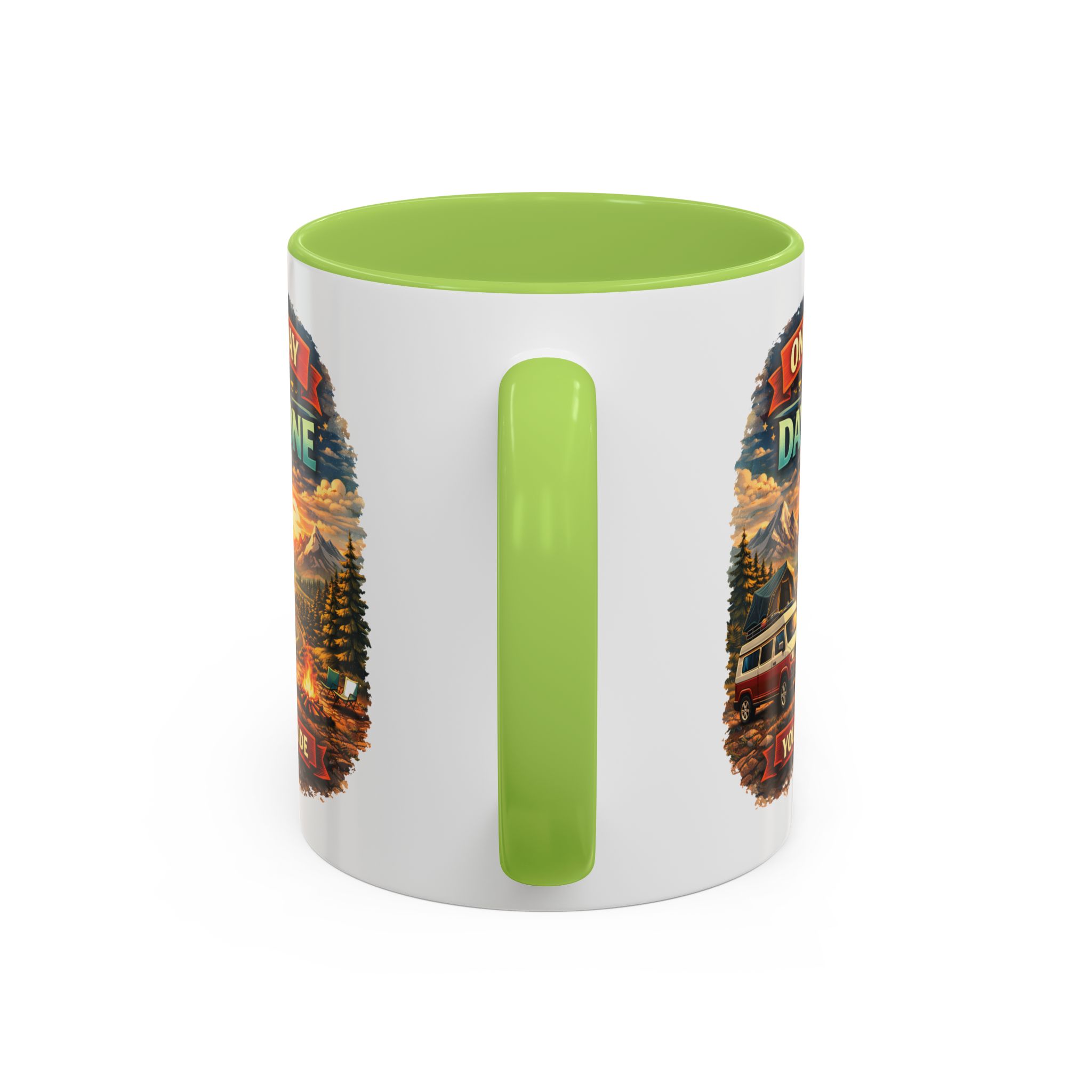 Accent Coffee Mug (11, 15oz) — "One Day Or Day One" Design Scenic-Line